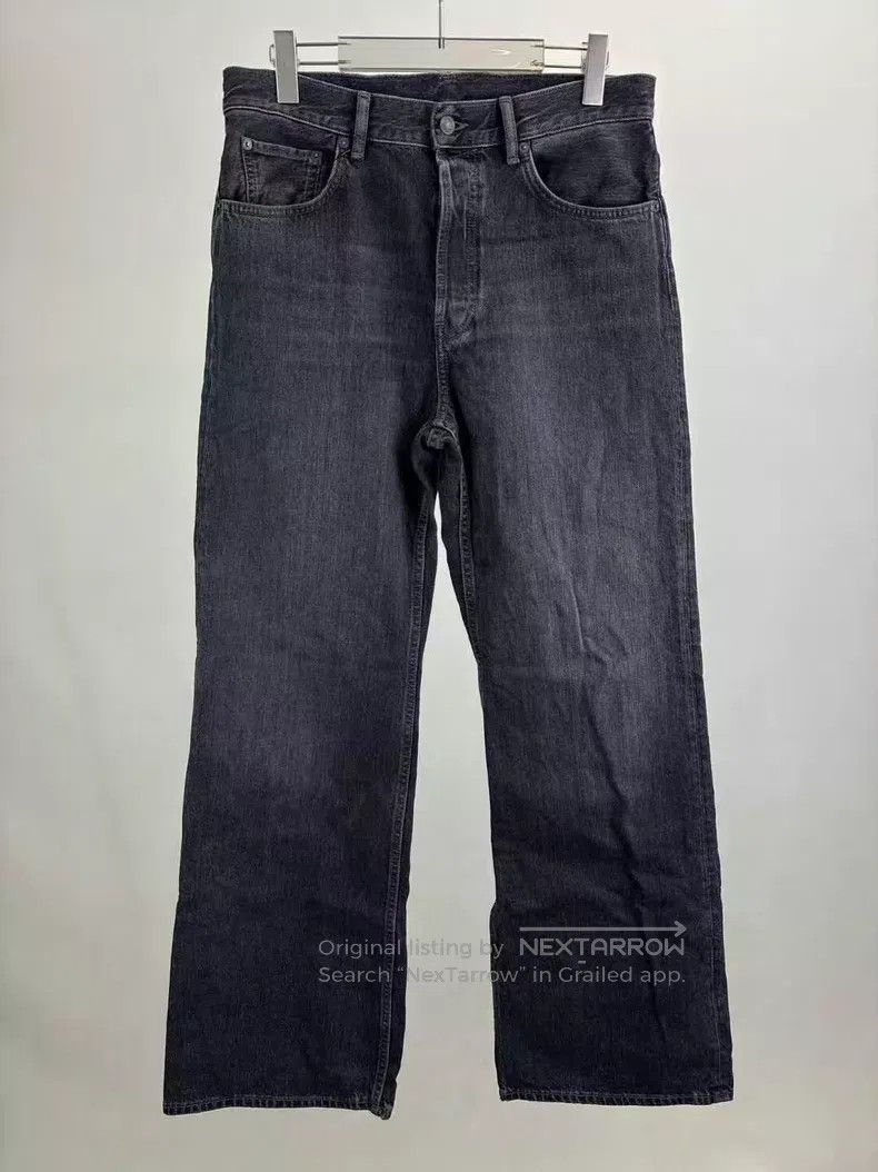 Acne Studios Acne Studios Leather Patch Washed Denim Pants Size US 32 / EU 48 - 1 Thumbnail