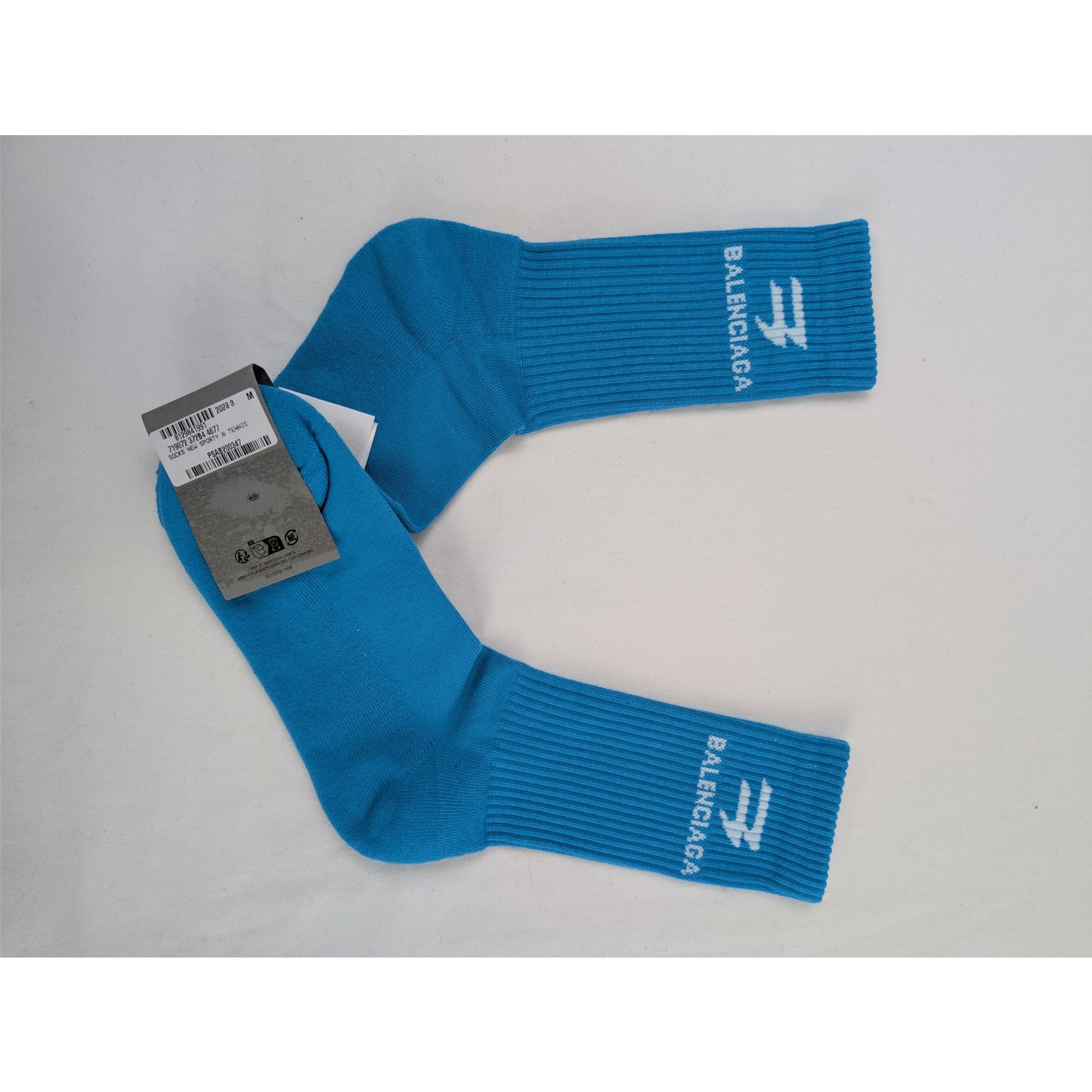 Balenciaga o1rshd1 Size: M / Socks New Sporty B Tennis in Blue Size ONE SIZE - 1 Thumbnail