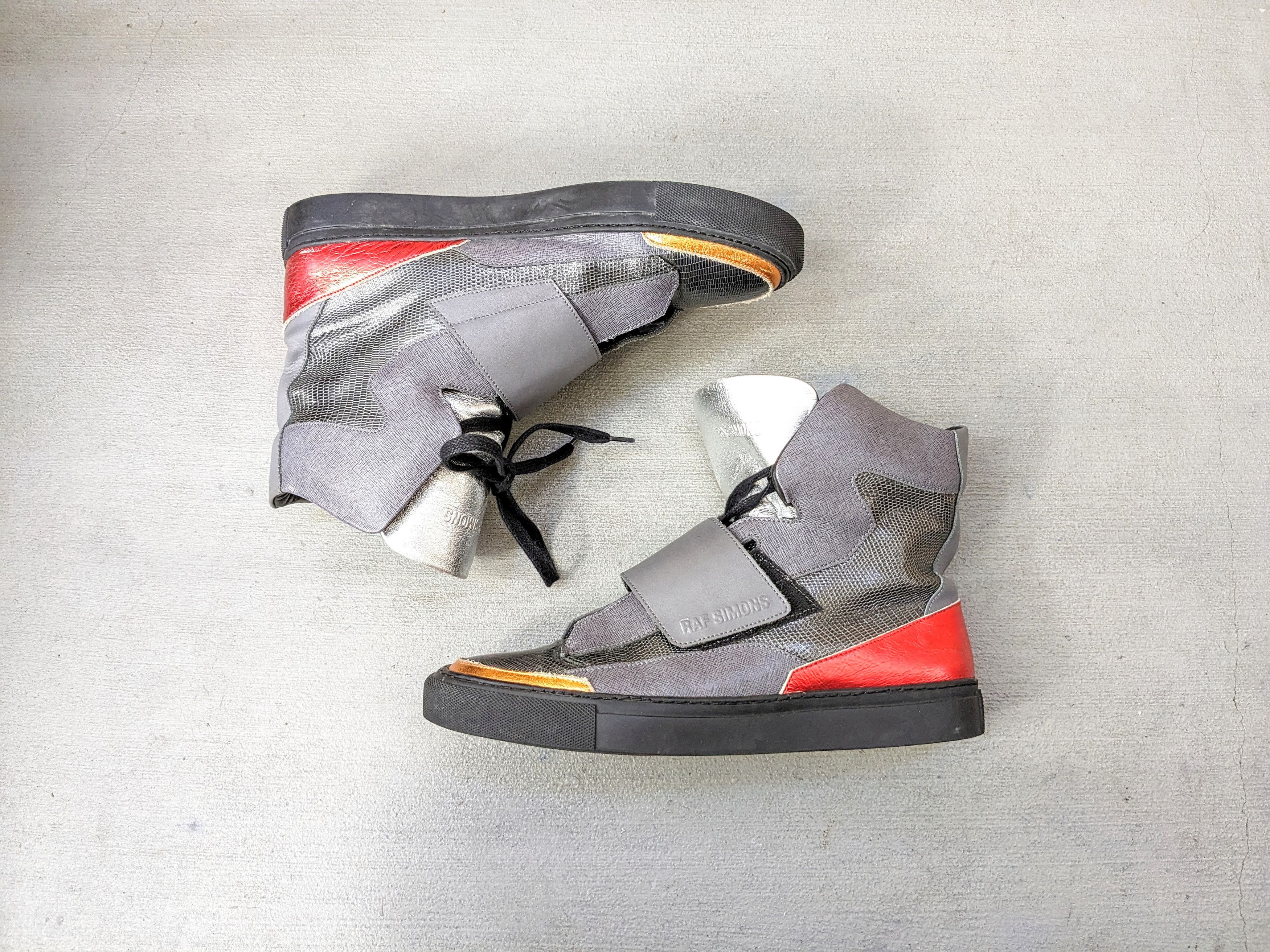 image of Raf Simons X Sterling Ruby Sneakers Size 9 42 Gray Fw14 in Grey, Men's