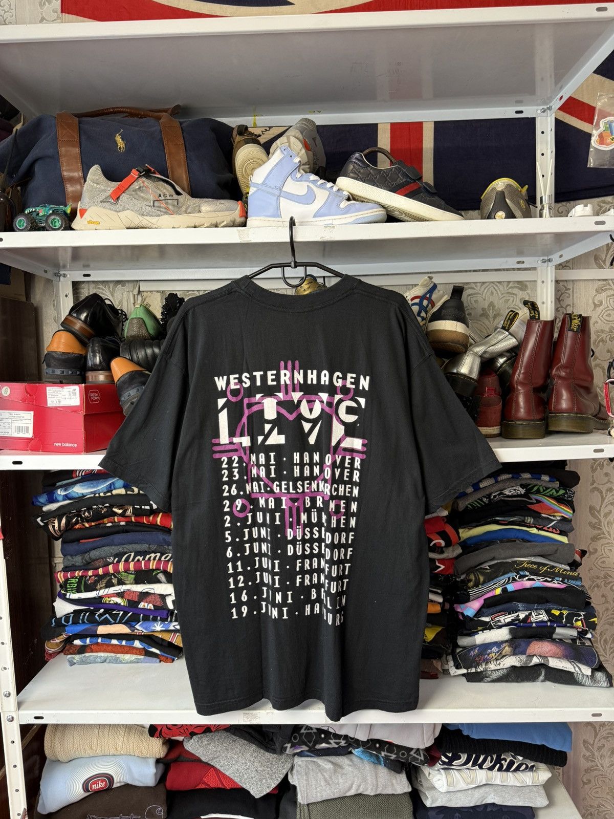 Band Tees Vintage Westernhagen Live Graphic T-Shirt Black Size XL Size US XL / EU 56 / 4 - 21 Thumbnail