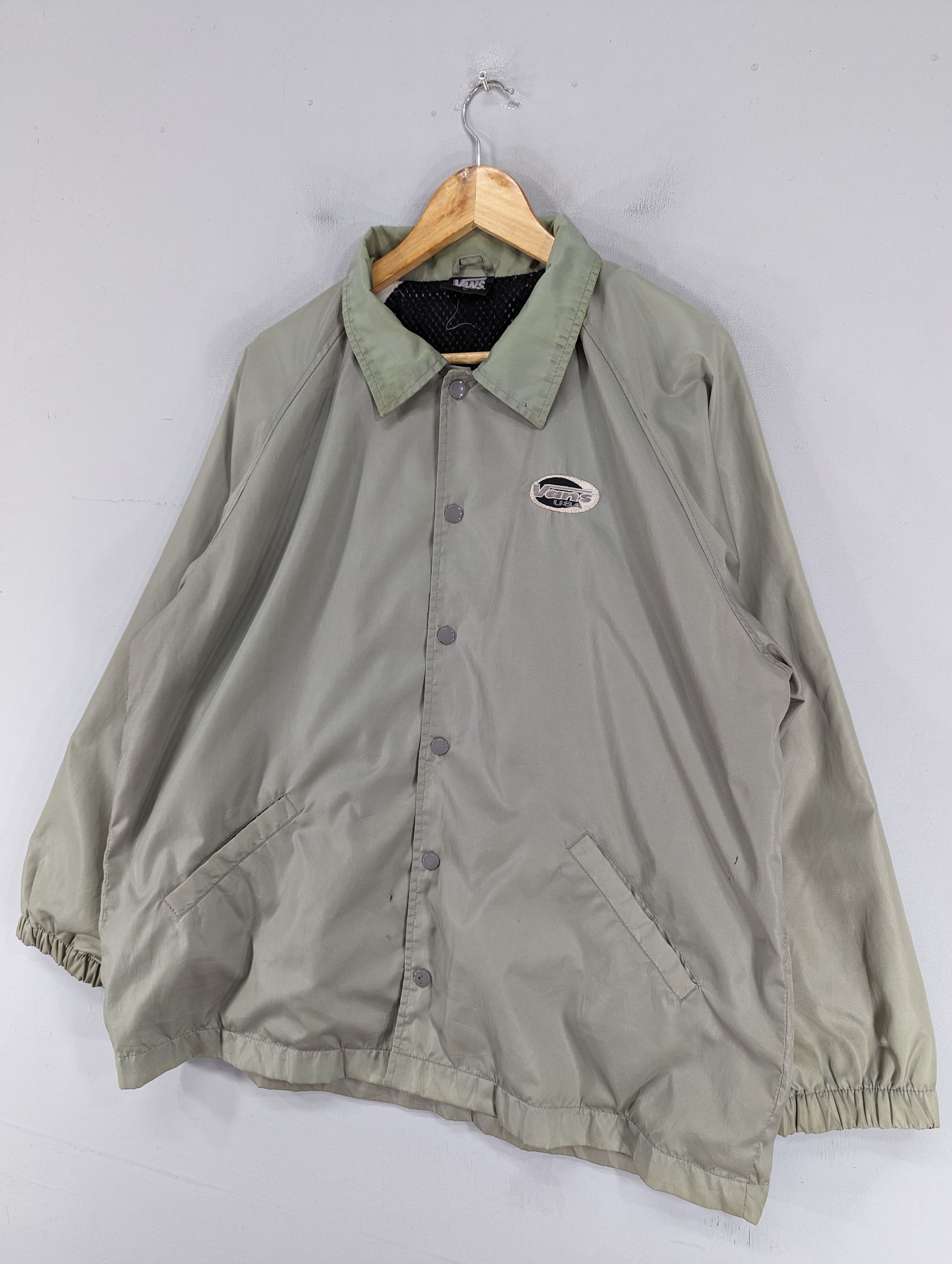 Vans × Vintage Vintage 90s Vans Distressed Coach Jacket Size US L / EU 52-54 / 3 - 2 Thumbnail