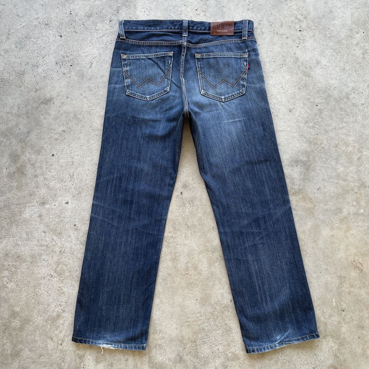 Edwin × Jean Vintage Edwin Made In Japan Distressed Faded Jeans Pants W33 Size US 33 - 13 Thumbnail