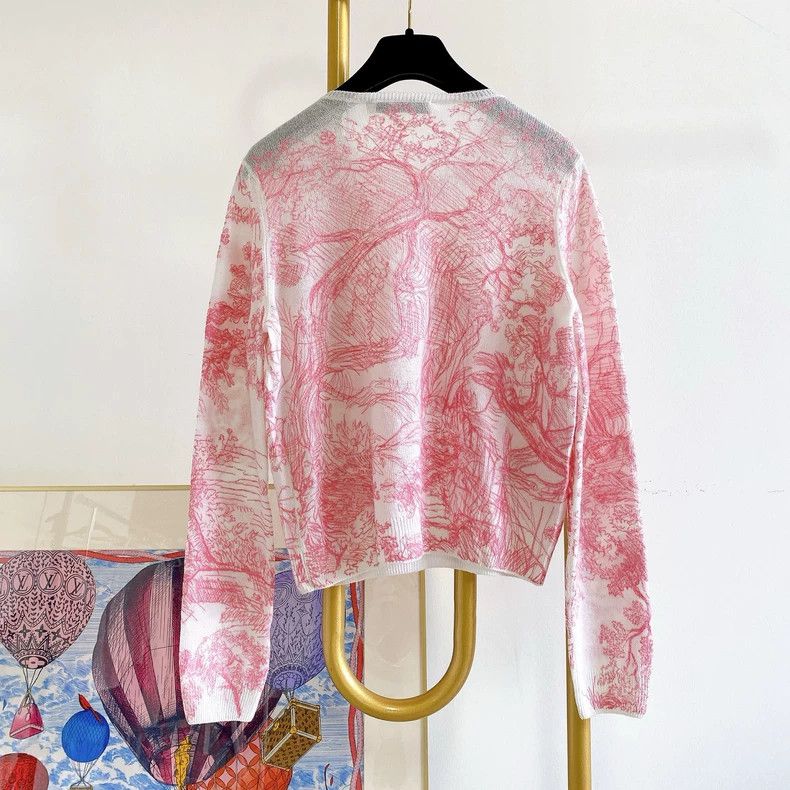 Dior Dior Pink tiger pattern long sleeves Size XS / US 0-2 / IT 36-38 - 2 Thumbnail