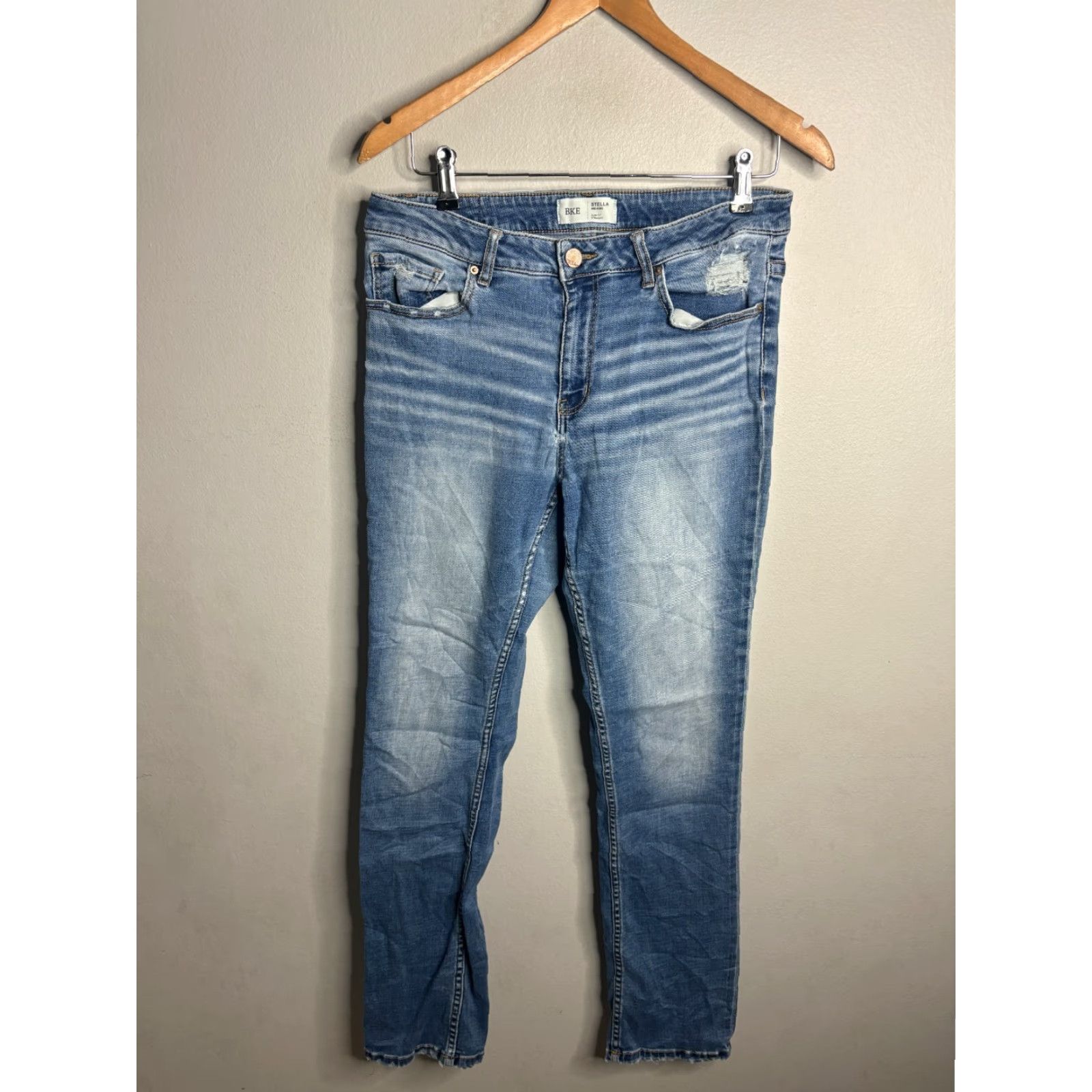 Vintage Buckle BKE Stella Jeans Bootcut Blue Size 32 Regular Women’s Denim 5-Pocket Stretch Size 24" / US 00 / IT 34 - 4 Thumbnail