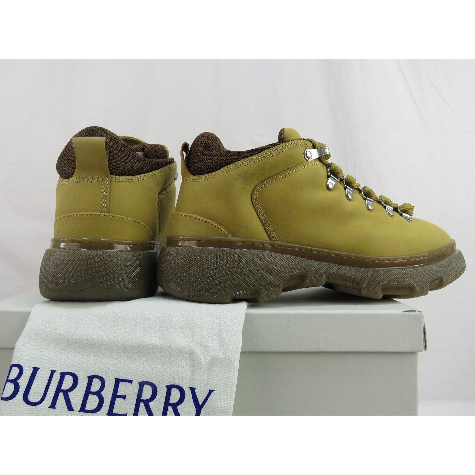 Burberry BURBERRY TREK BEIGE LEATHER LACE HIKING BOOTS 11.5 44.5 IT Size US 11.5 / EU 44-45 - 3 Thumbnail
