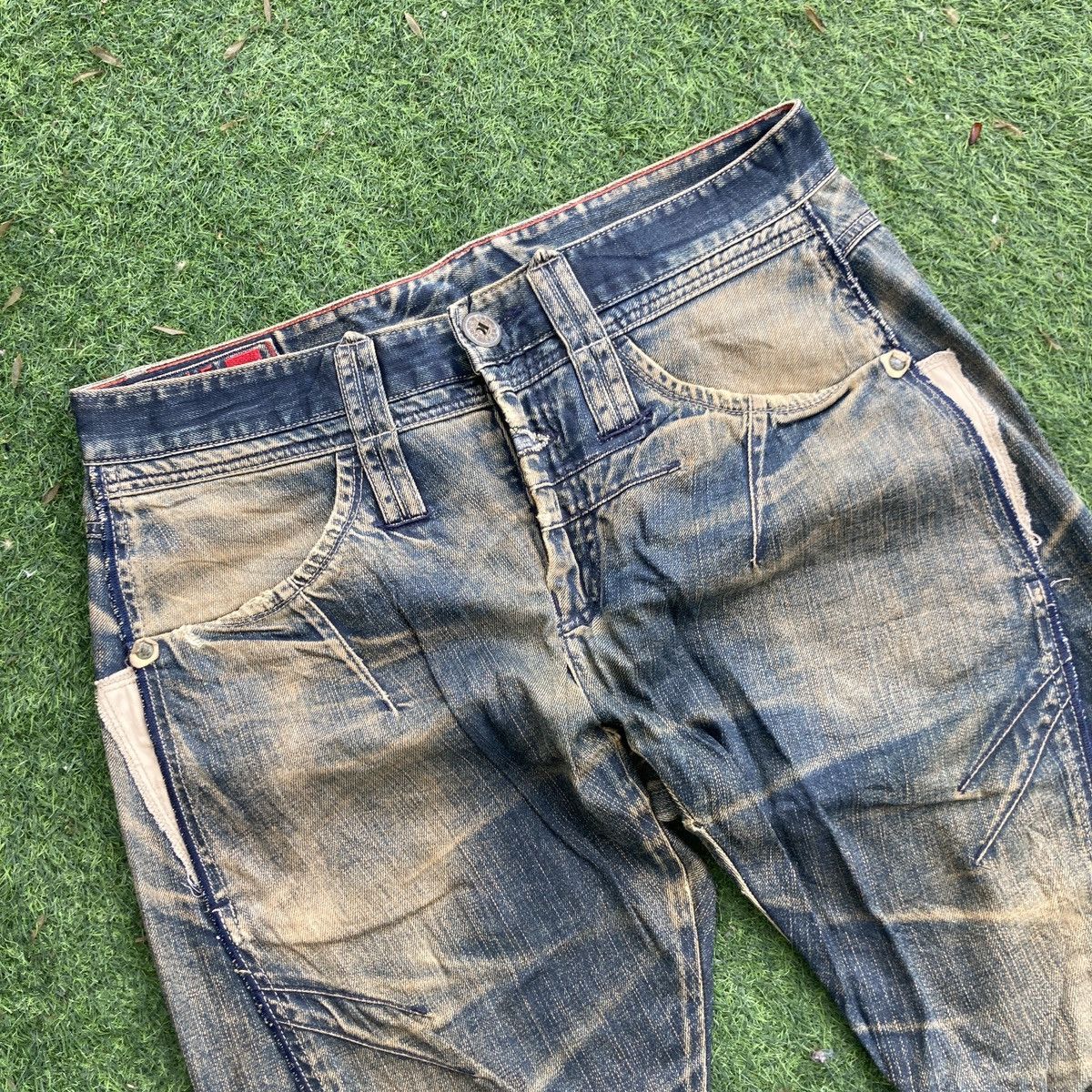 Marithe + Francois Girbaud LE JEAN DE MARITHE FRANCOIS GIRBAUD DISTRESSED JEANS Size US 36 / EU 52 - 3 Thumbnail