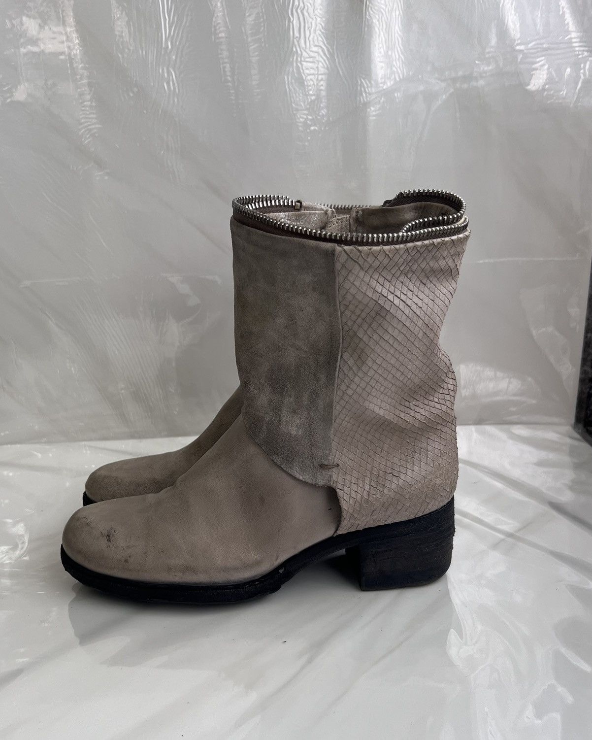 A.S.98 As 98 Airstep Zipper Boho Biker Gray distressed boot Size US 8 / IT 38 - 5 Thumbnail