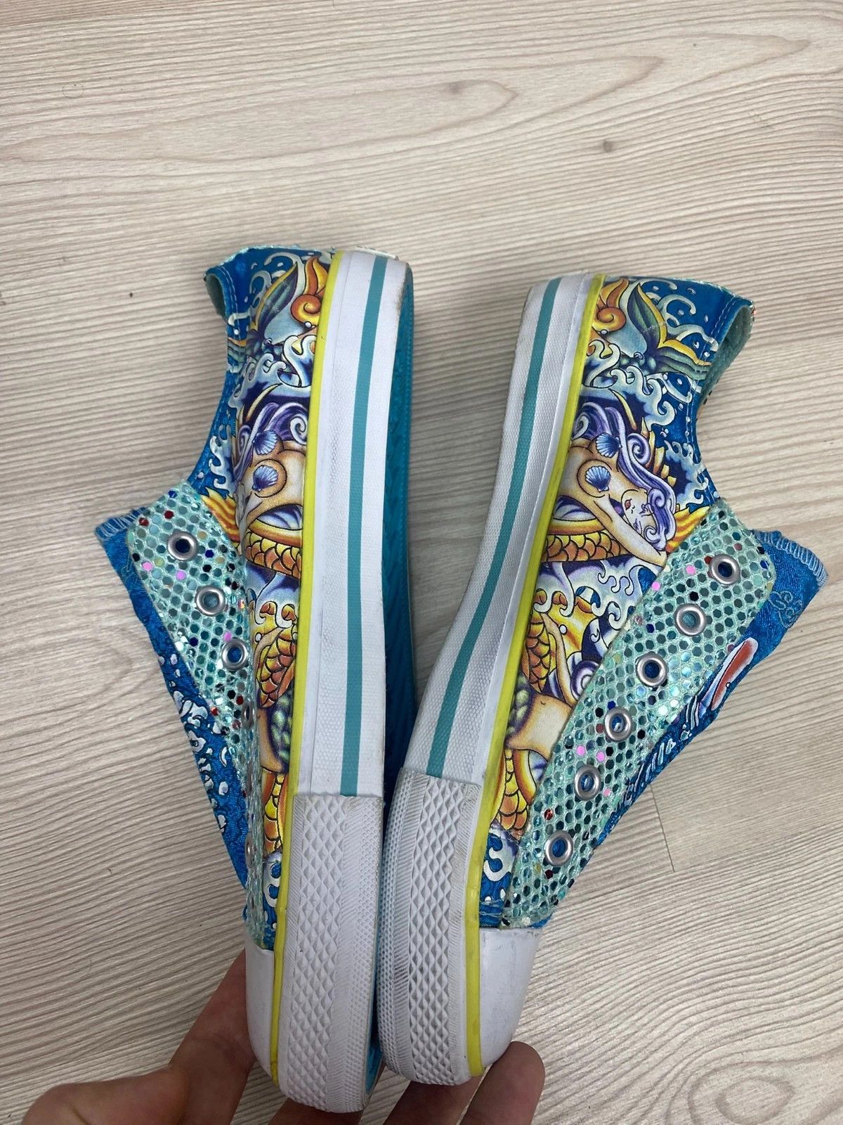 Ed Hardy Ed Hardy Shoes- UK 5.5 US 7 EUR 39 Minimal Wear Glitter Size US 7 / IT 37 - 6 Thumbnail