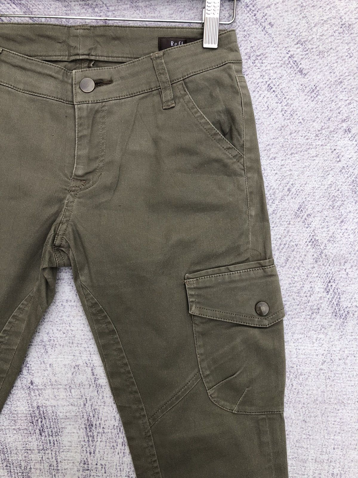 Japanese Brand × Olive Cargo Pants Olive Reflect Multipocket Tactical Utility Size US 27 - 5 Thumbnail