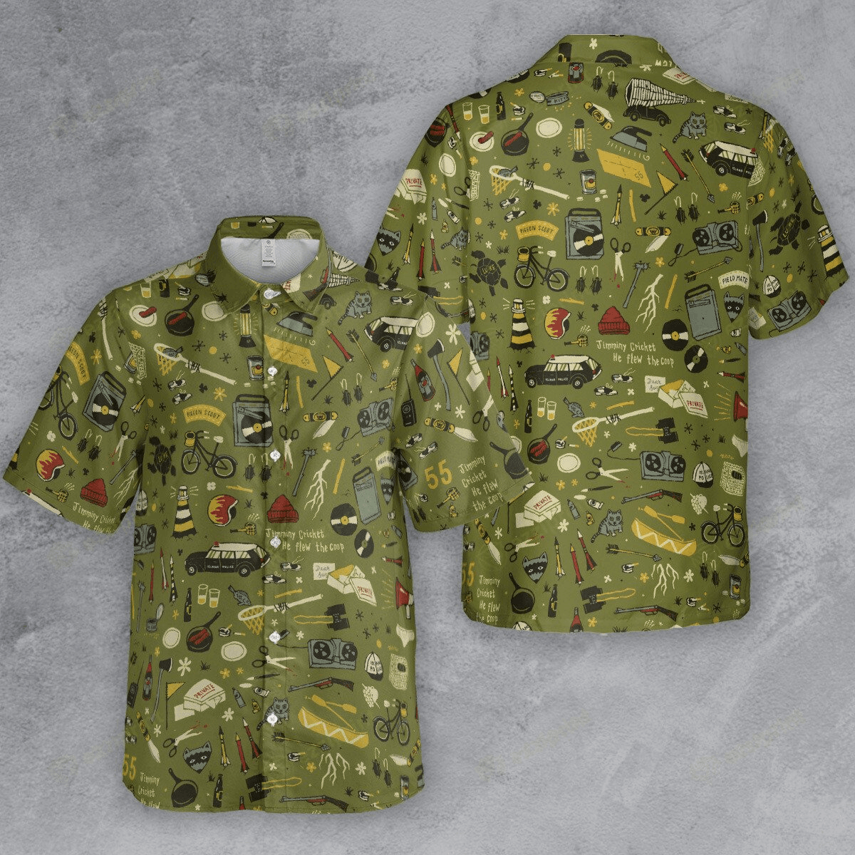 Designer × The Unbranded Brand Moonrise Kingdom Pattern Button Down Shirt Size US M / EU 48-50 / 2 - 4 Thumbnail