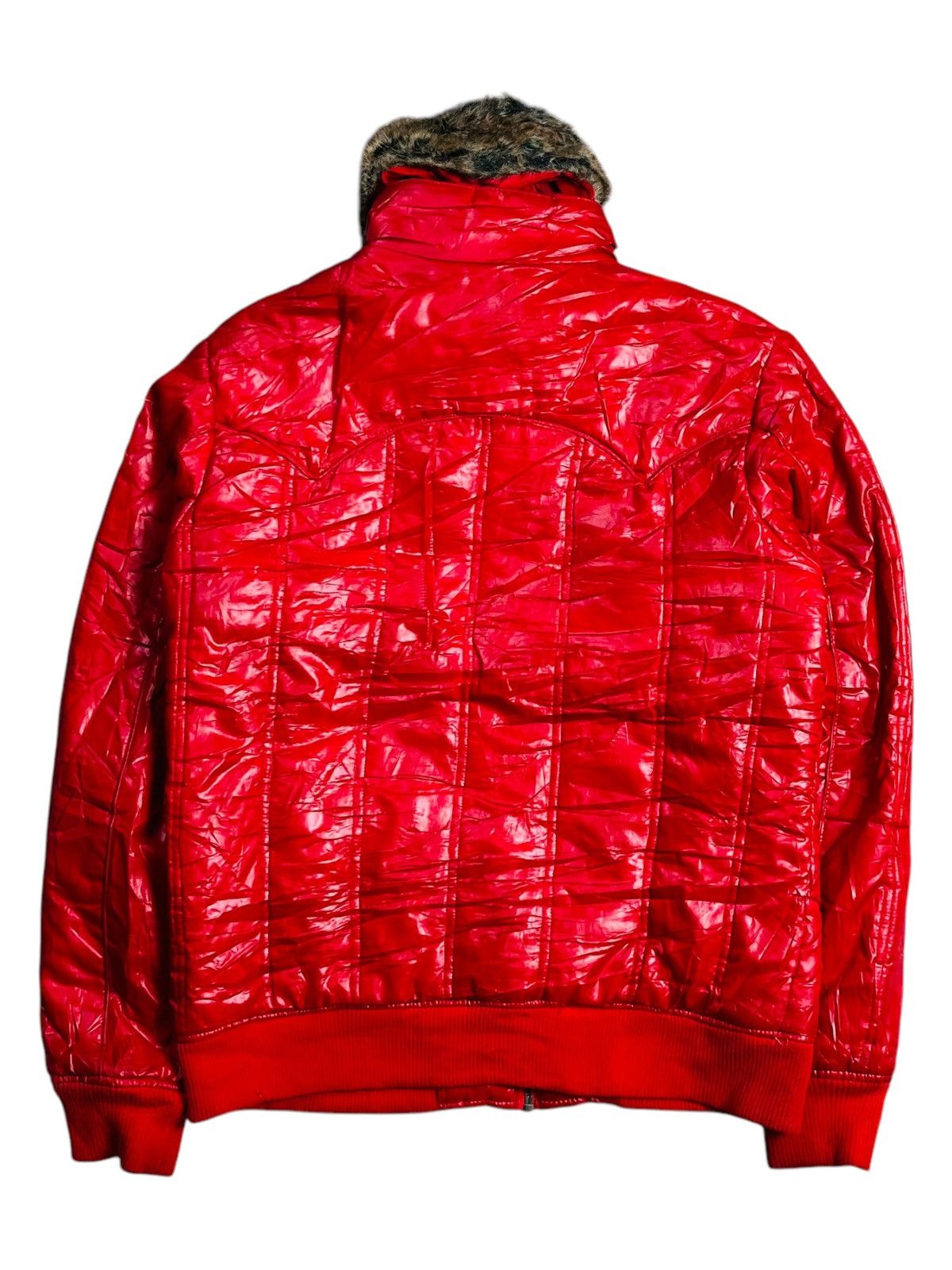 BUFFALO BOBS 2000s Armee Franquise - Vkei Style Trim Fur Puffer Jacket Size US M / EU 48-50 / 2 - 8 Thumbnail