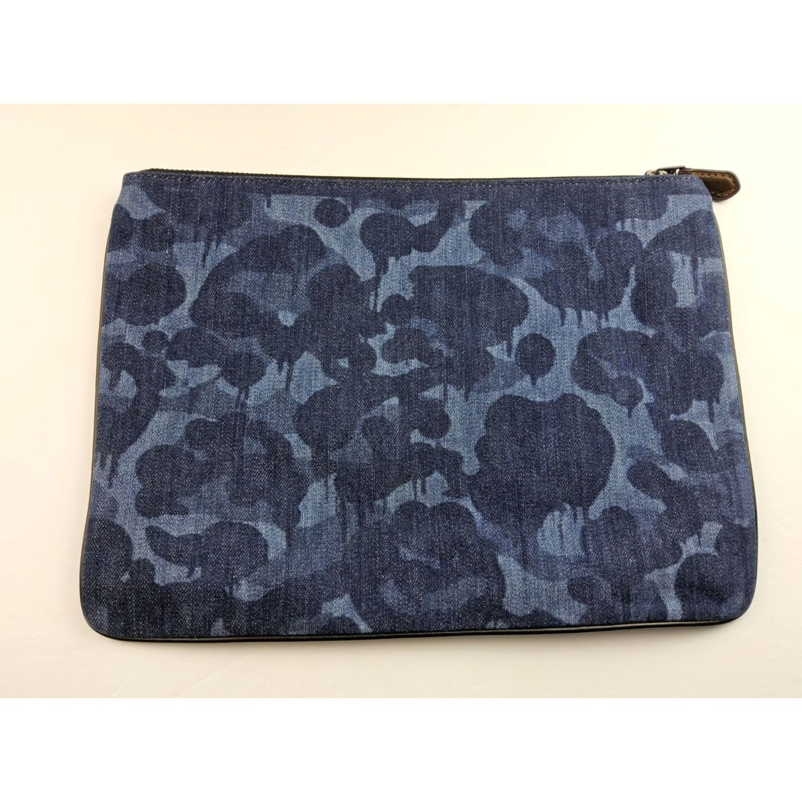 Coach Coach Denim Clutch Case Wallet Bag Women Blue 12x8.5 Denim Multipurpose NWT Size ONE SIZE - 3 Thumbnail