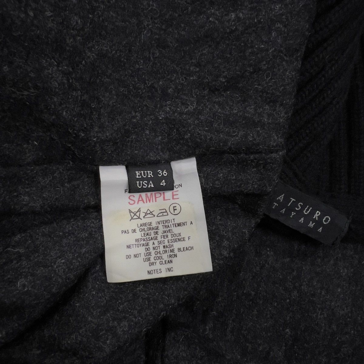 ATSURO TAYAMA Atsuro Tayama SAMPLE Funnel Neck Rare Coat Size S / US 4 / IT 40 - 9 Thumbnail