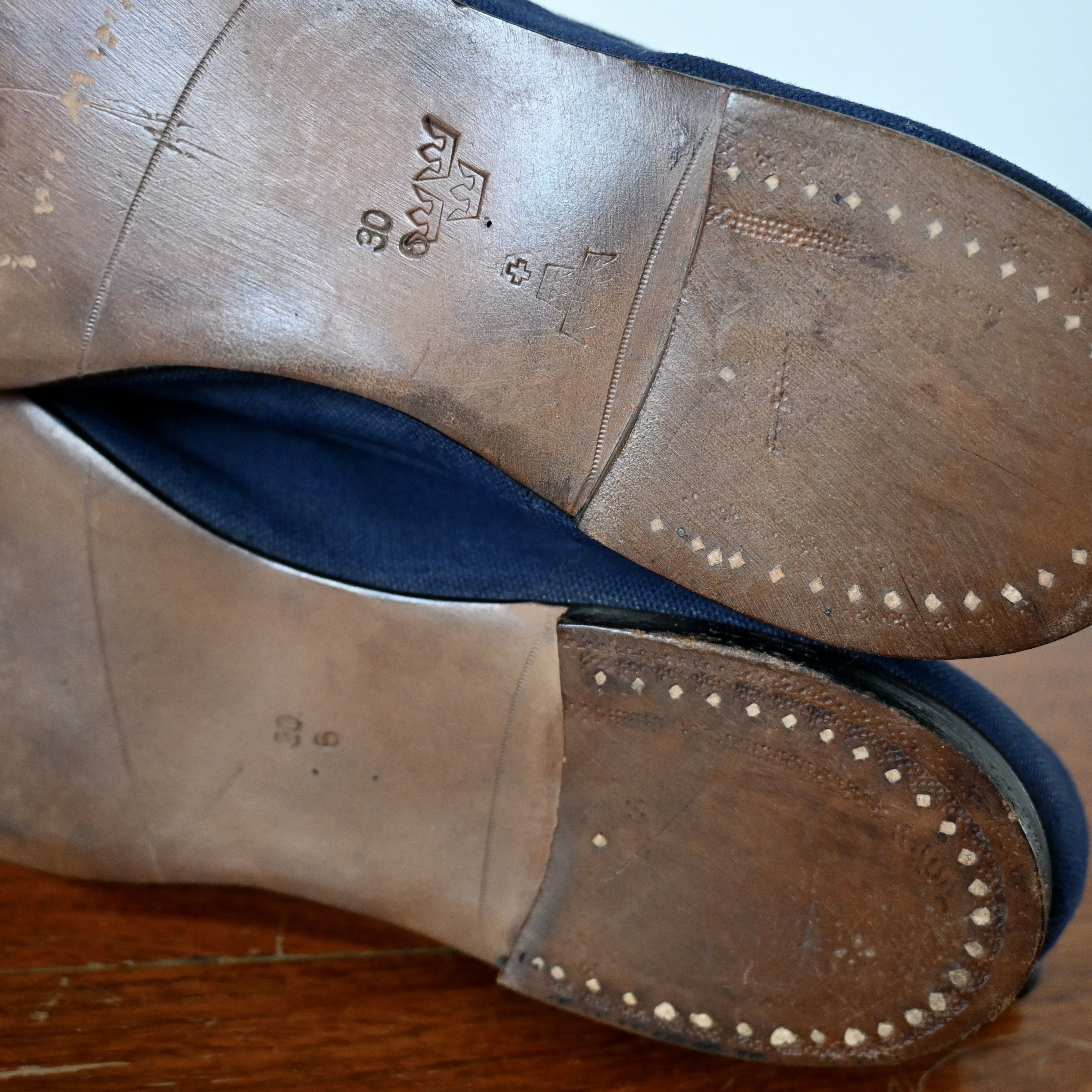 Vintage DEADSTOCK, 1920s-30s Swedish Military "gym trainer", 43 Size US 9.5 / EU 42-43 - 8 Thumbnail