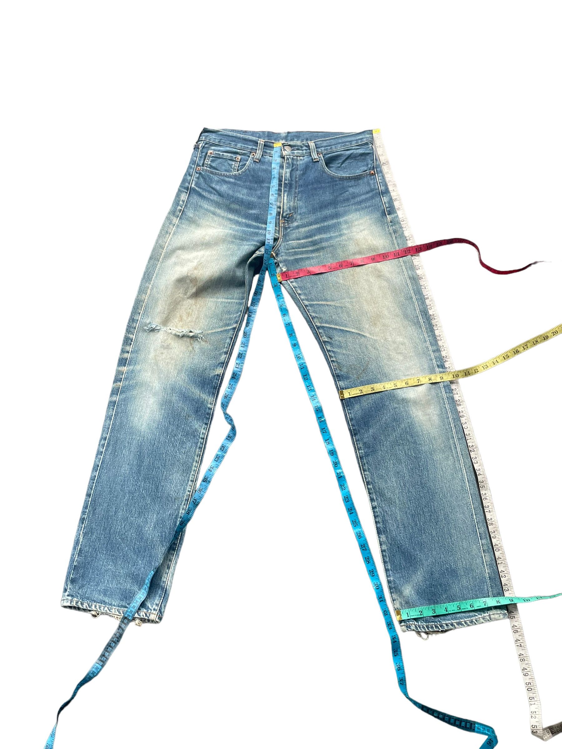 Levi's Vintage Levis 502XX E Selvedge Distresed Denim Size US 33 - 6 Thumbnail