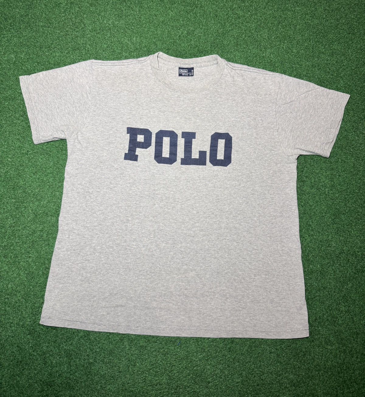Polo Ralph Lauren Vintage 90s Polo Ralph Lauren Spellout USA Made Med T Shirt Size US M / EU 48-50 / 2 - 1 Thumbnail