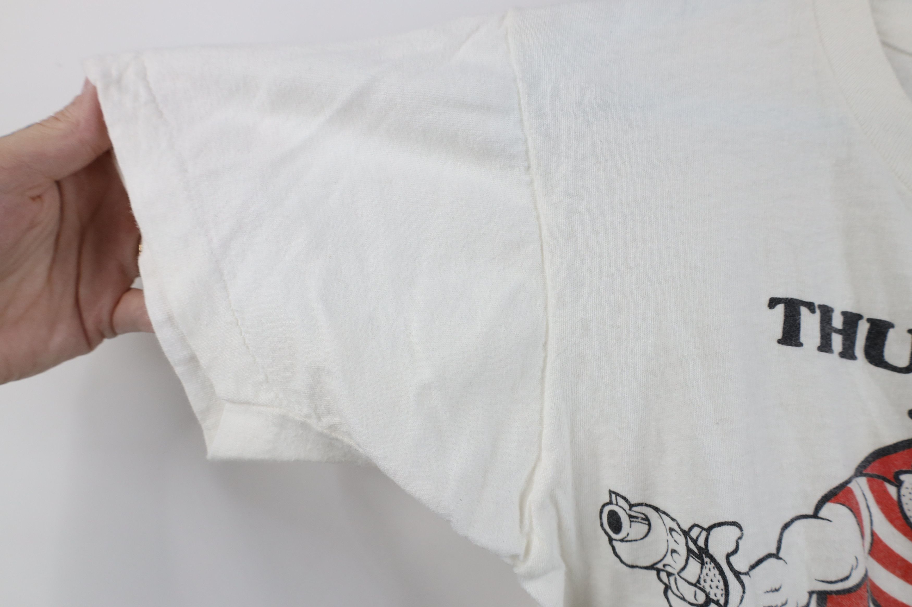Vintage Vintage 80s Acquit Bernhard Goetz New York T-Shirt USA Size S / US 4 / IT 40 - 7 Thumbnail