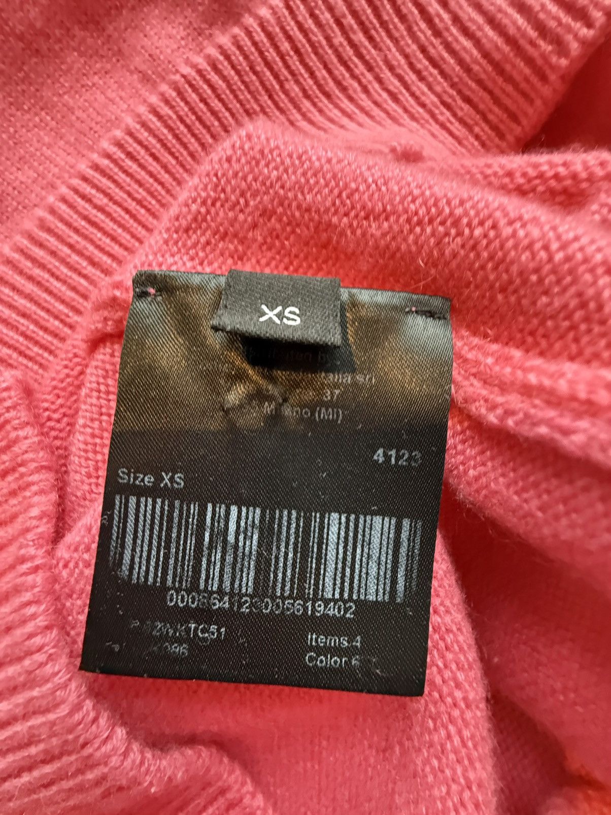 Calvin Klein 205W39NYC SS18 Calvin Klein 205w39nyc Logo pink cashmere sweater raf Size US XS / EU 42 / 0 - 19 Thumbnail