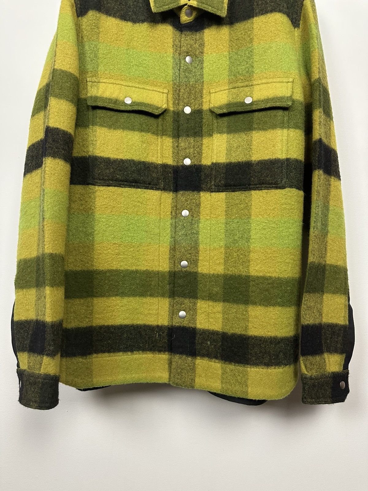 Rick Owens FW23 ‘LUXOR’ Acid Plaid Overshirt Size US L / EU 52-54 / 3 - 3 Thumbnail