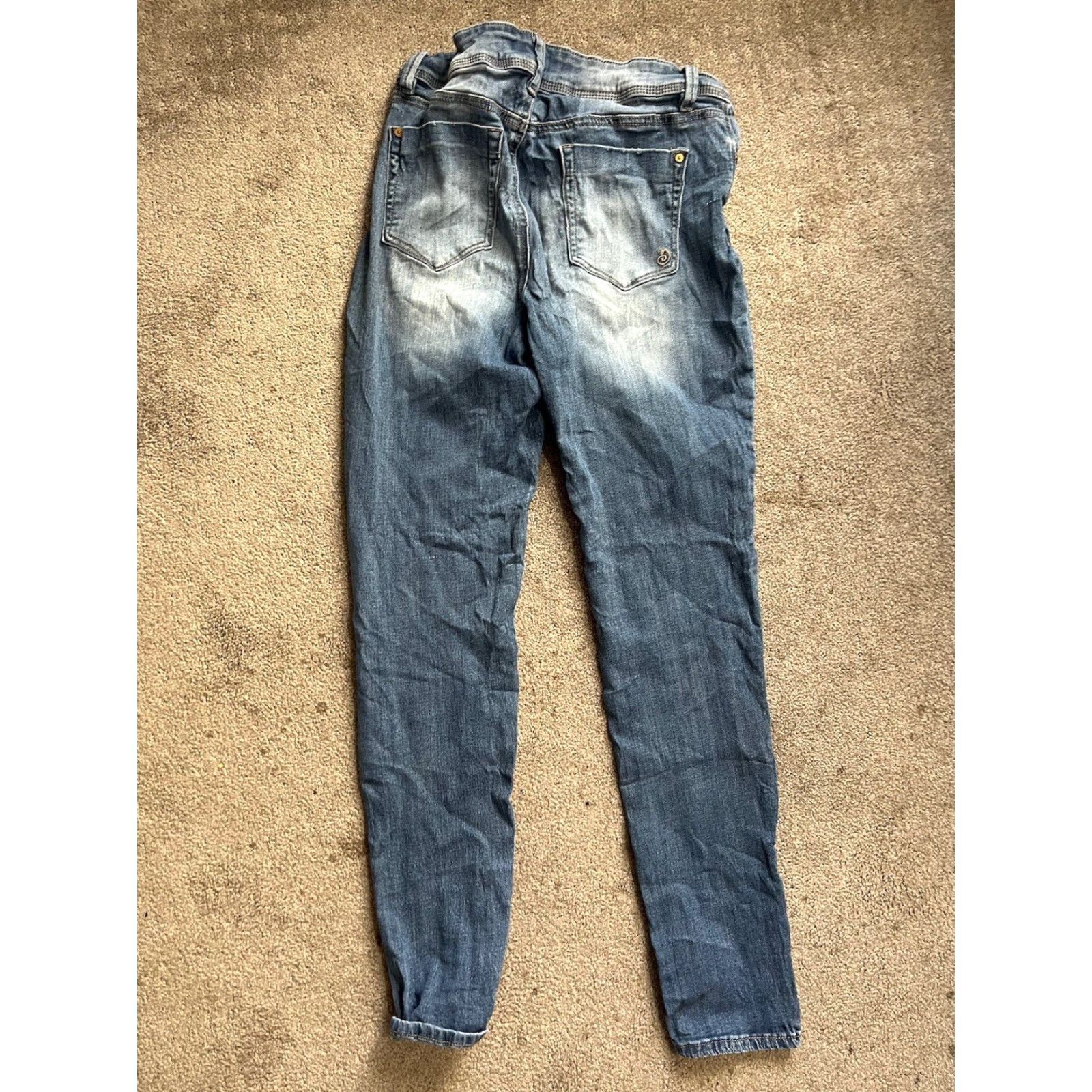 Denime Indigo Rein Jeans Skinny Denim Blue Pockets Size 11 Juniors Women's Regular Size 32" / US 10 / IT 46 - 3 Thumbnail