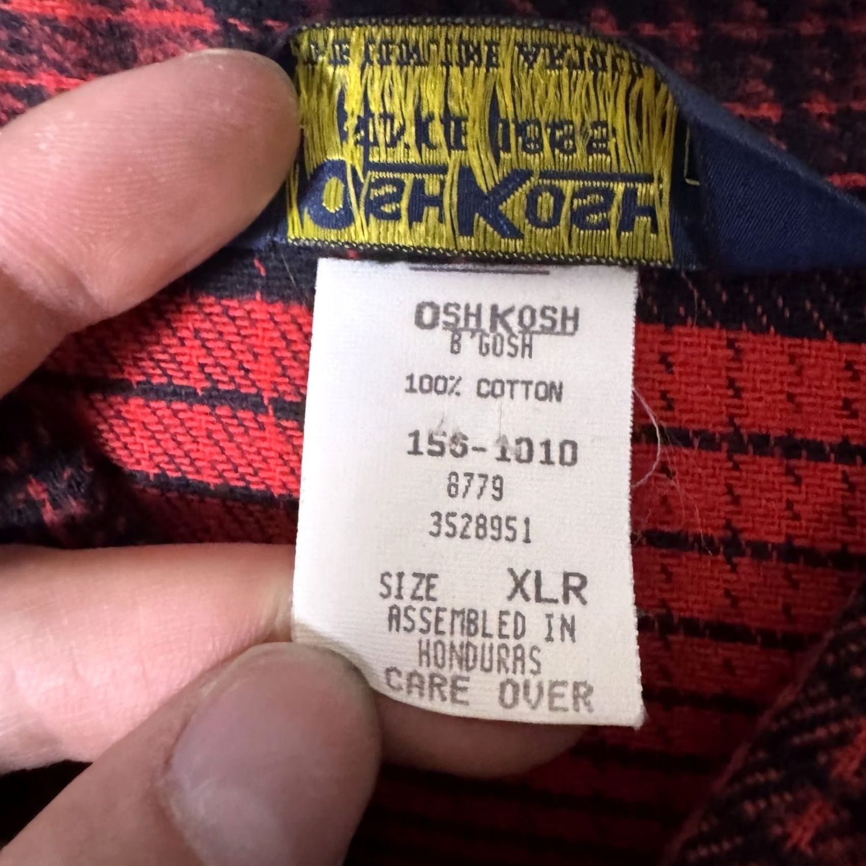 Vintage VINTAGE OshKosh Flannel Shirt Mens XL Red Buffalo Plaid Heavyweight 90s Button-Up Size US XL / EU 56 / 4 - 5 Thumbnail