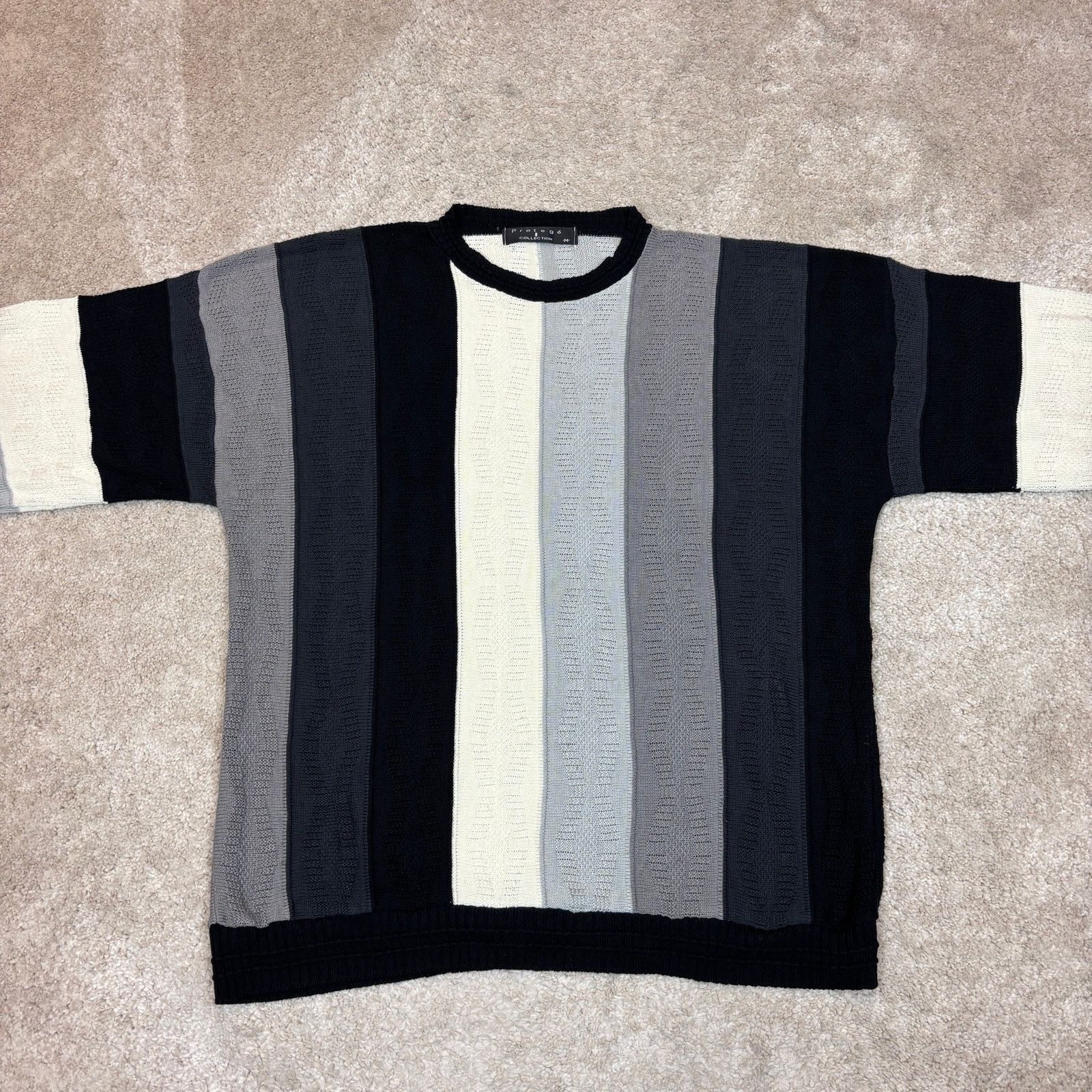 Protege × Vintage Vintage Protege 3D Textured Sweater Mens M 90s Biggie Cosby Size US M / EU 48-50 / 2 - 2 Thumbnail