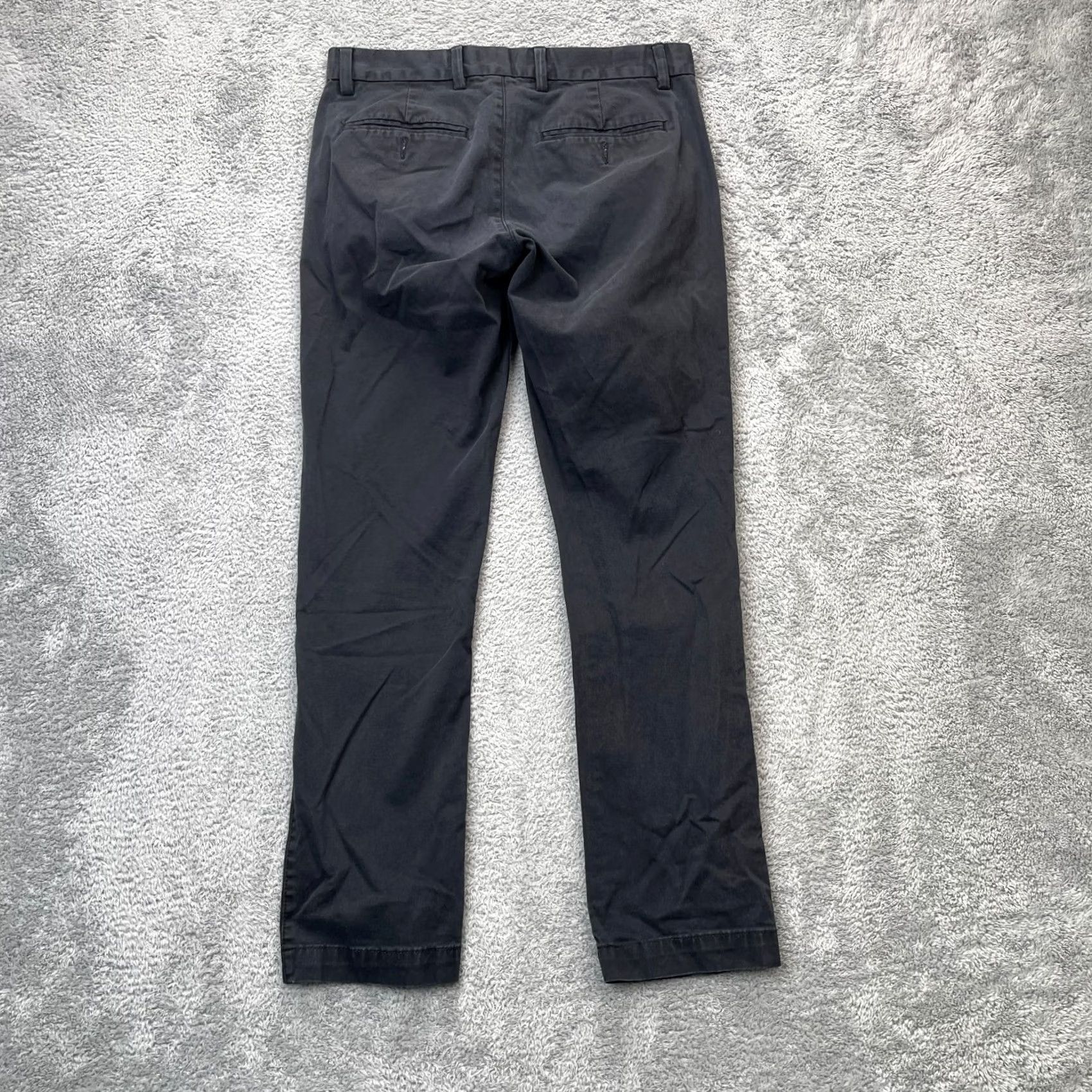 Gap Gap Khakis Pants Mens 30x30 Black Slim Fit Stretch Cotton Straight Leg Casual Size US 30 / EU 46 - 2 Thumbnail