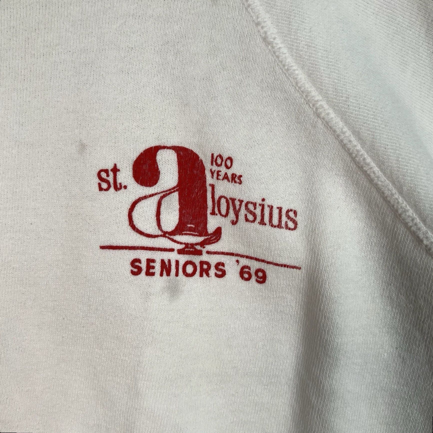 Vintage VINTAGE ST Aloysius Seniors Sweatshirt Adult Medium White Mens Shirt Size US M / EU 48-50 / 2 - 4 Thumbnail