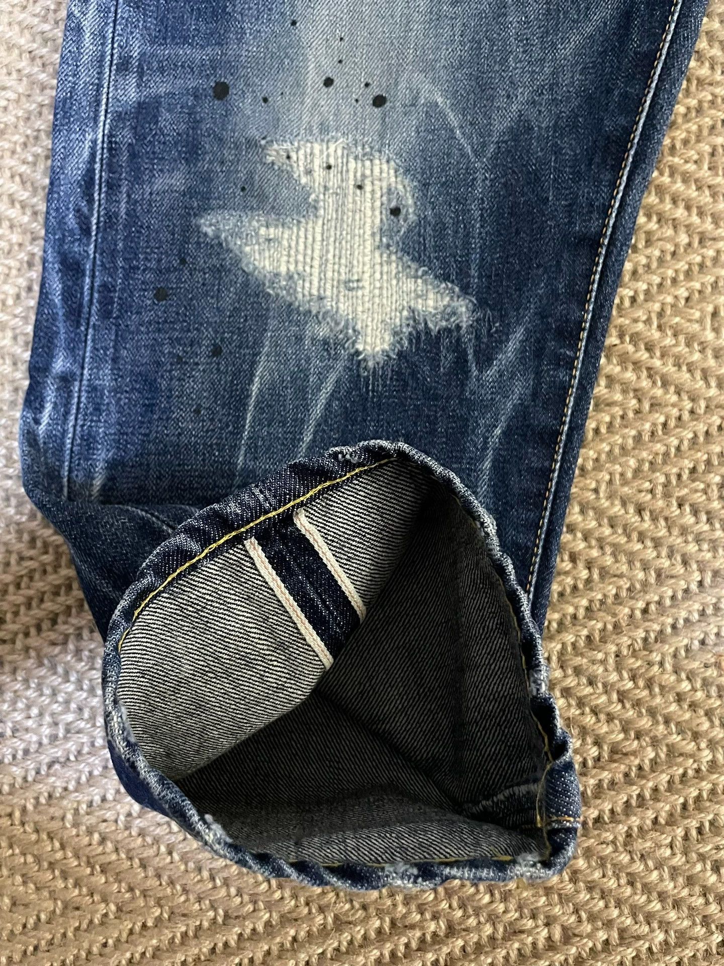 Vanquish VANQUISH x FRAGMENT 9L Distressed Jeans Rhtns Lng Size US 30 / EU 46 - 7 Thumbnail