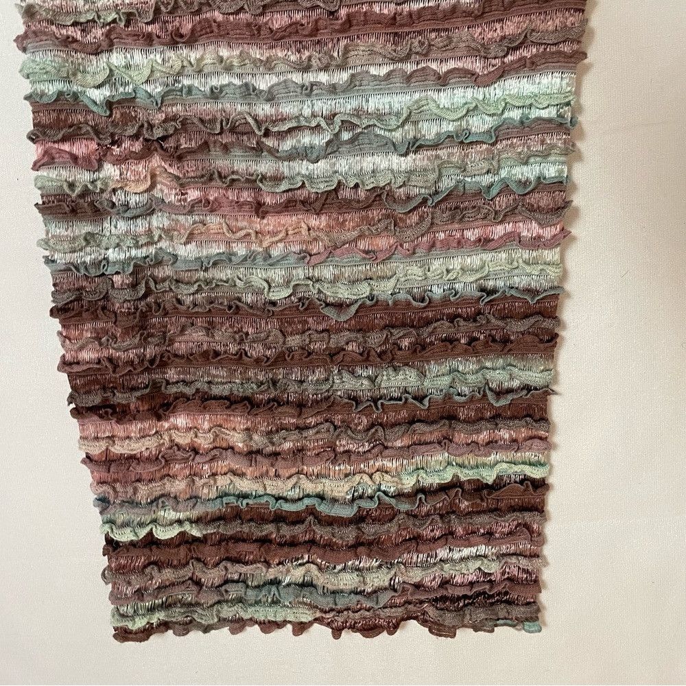 Other Tube Ruffles Beige Brown Gray Scarf Size ONE SIZE - 7 Thumbnail