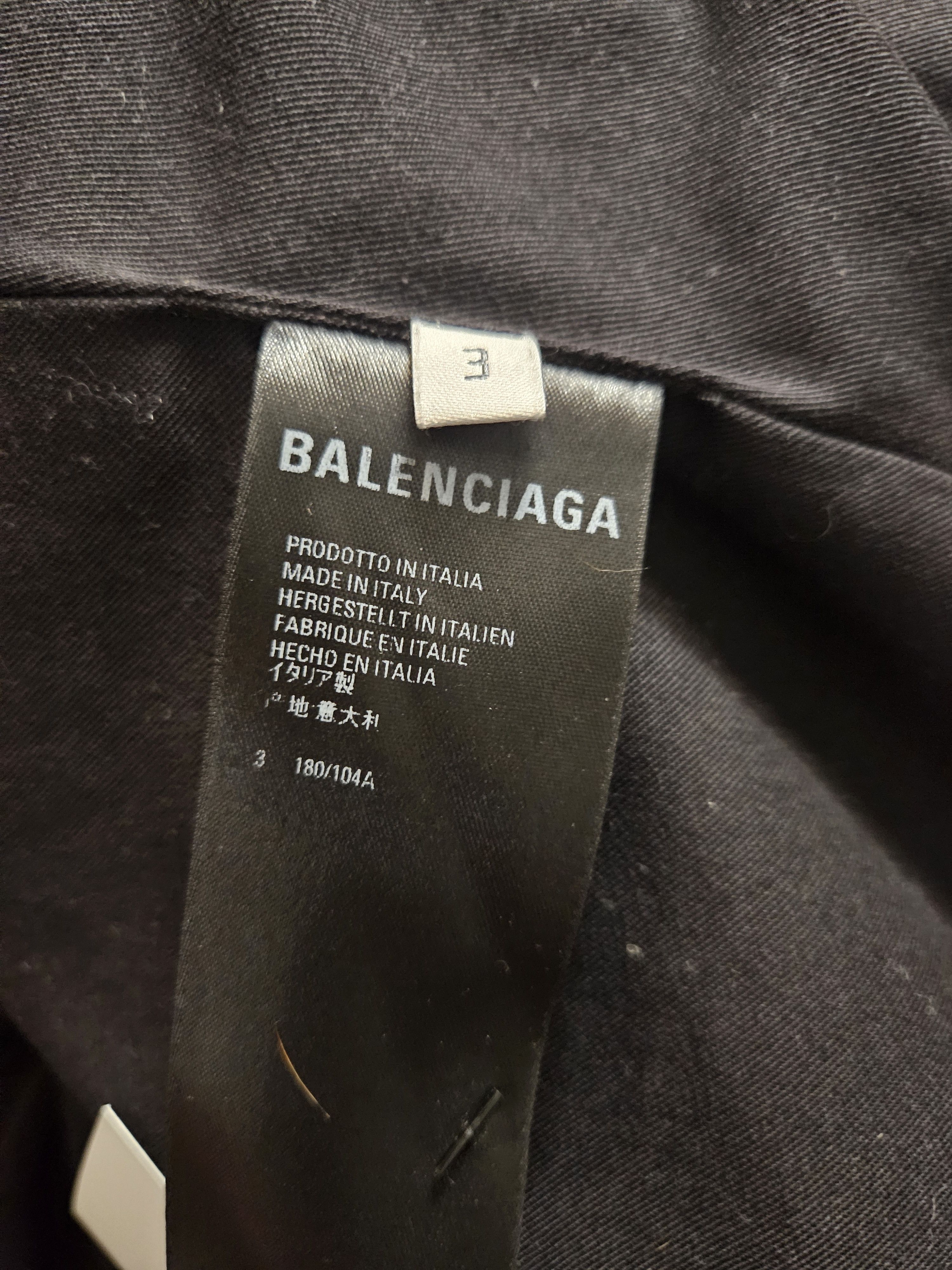 Balenciaga Sporty B Colorblock Japanese Denim Zip Up Track Jacket Size US L / EU 52-54 / 3 - 9 Thumbnail