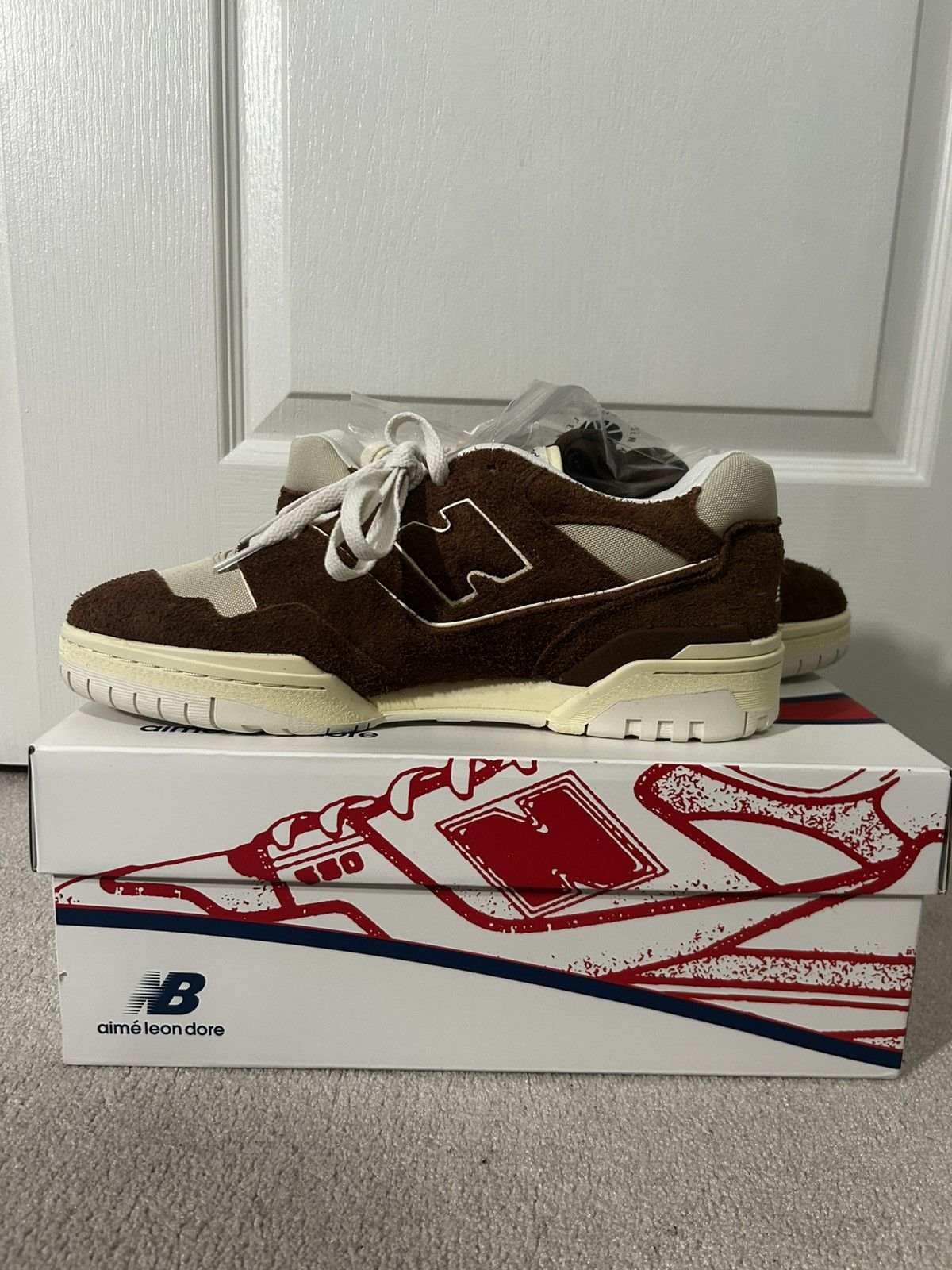 Aime Leon Dore × New Balance New Balance 550 Aimé Leon Dore Brown Suede Sneaker Size US 11 / EU 44 - 2 Thumbnail