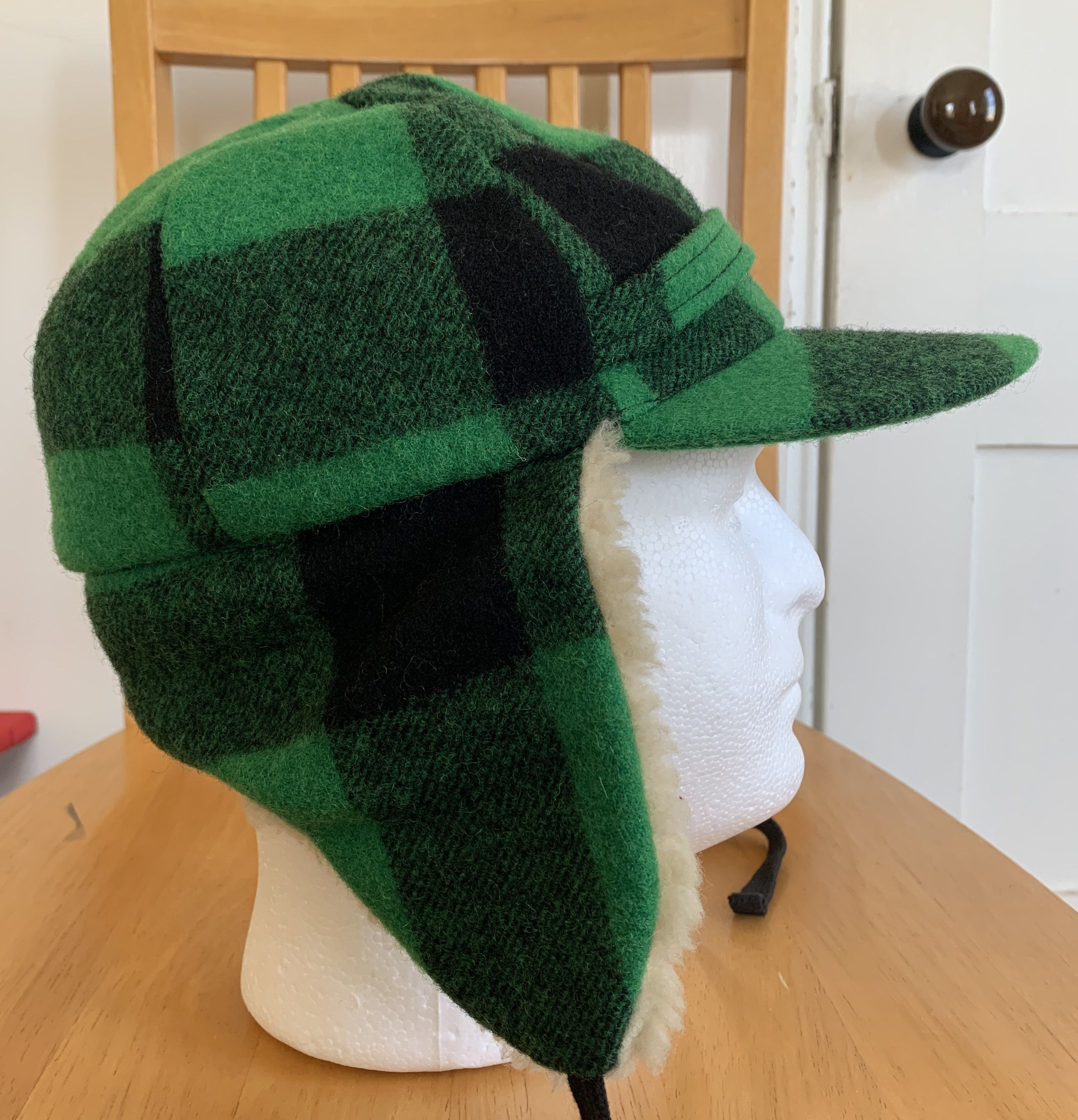 Number (N)ine FW08 Wool Check Hat Size ONE SIZE - 2 Thumbnail