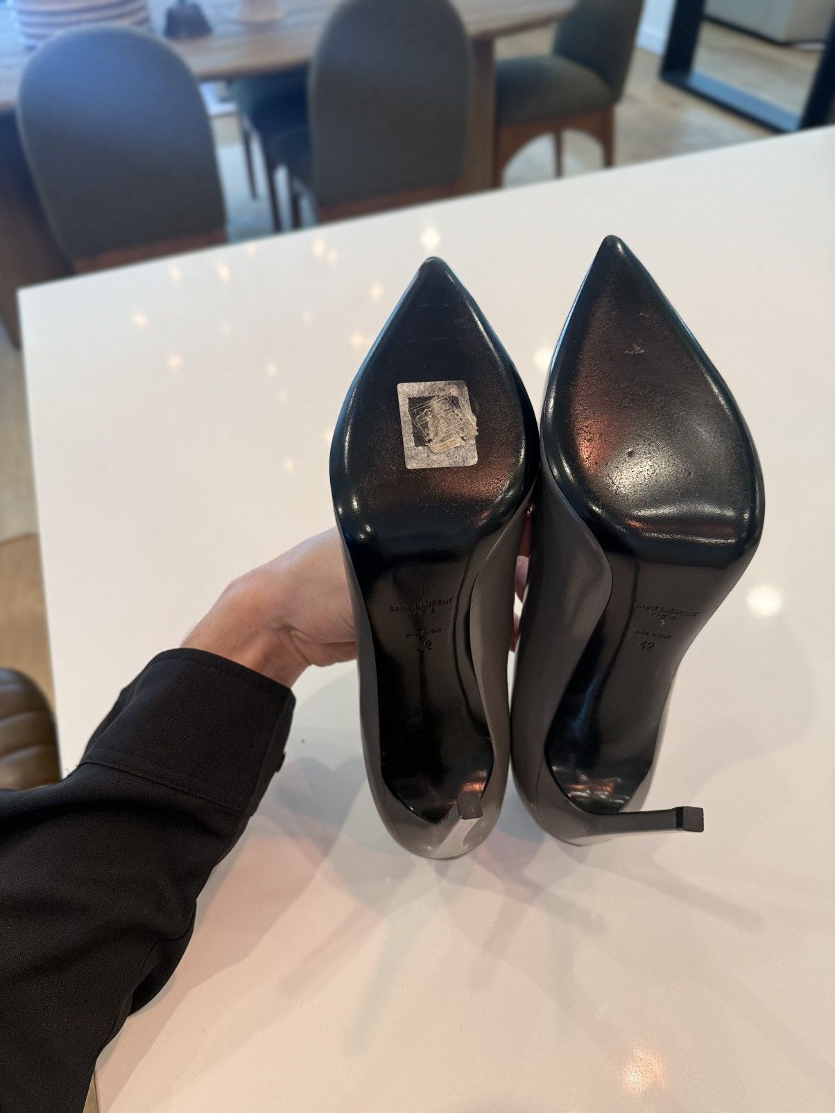 Yves Saint Laurent Grey heel pumps Size US 12 / IT 42 - 17 Thumbnail