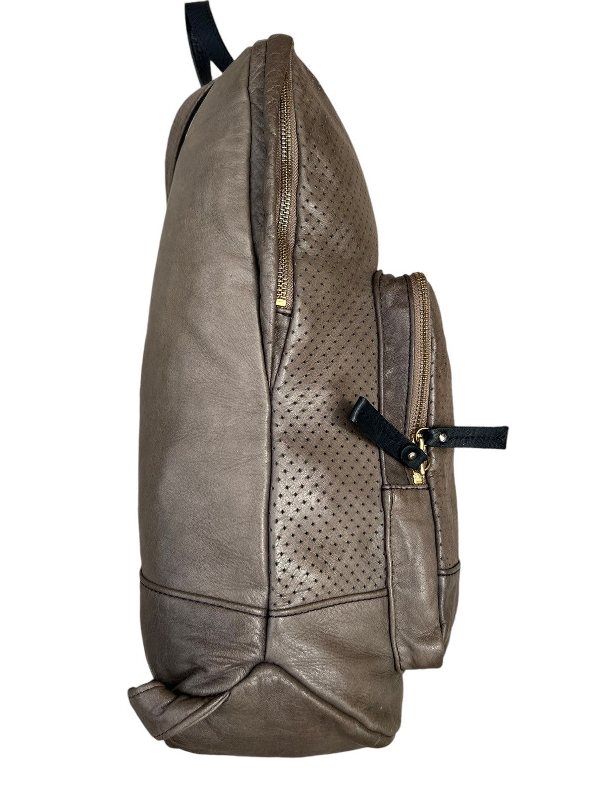 Leather Sot Japan Muddy Dirty Patina Napa Leather Backpack Bag Size ONE SIZE - 15 Thumbnail