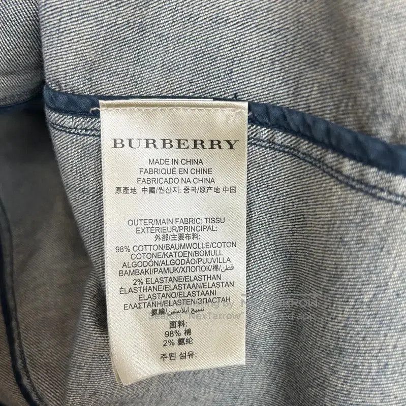 Burberry Burberry Blue Cotton Blend Women's Jacket. Size M / US 6-8 / IT 42-44 - 4 Thumbnail