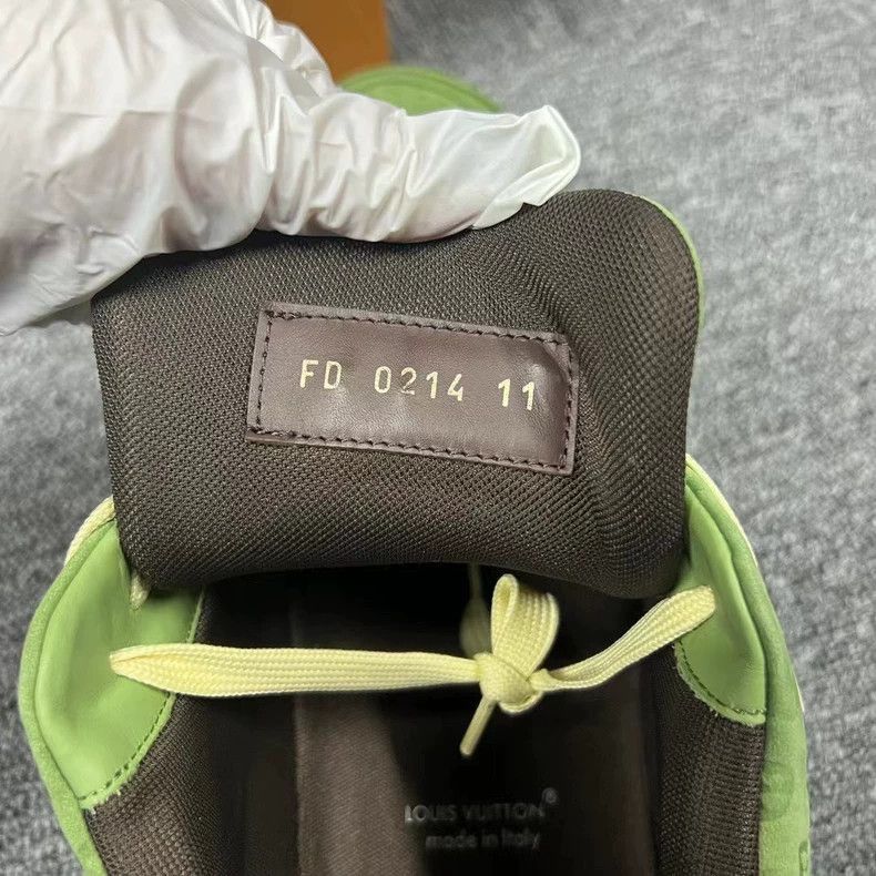 Louis Vuitton louis vuitton's new green tyler patterned low-tops-2507 Size US 11 / EU 44 - 6 Thumbnail