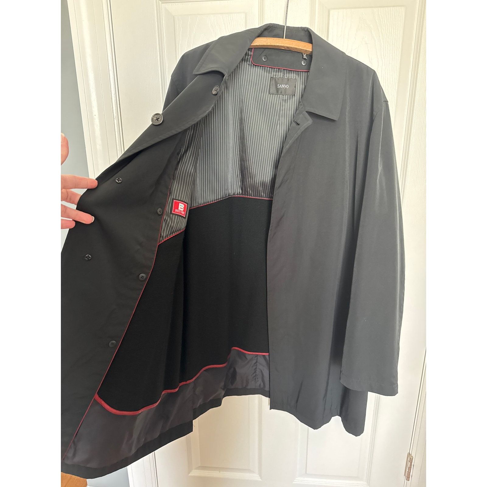 Sanyo Sanyo New York preppy black coat removble wool liner 46 R Size US XL / EU 56 / 4 - 14 Thumbnail