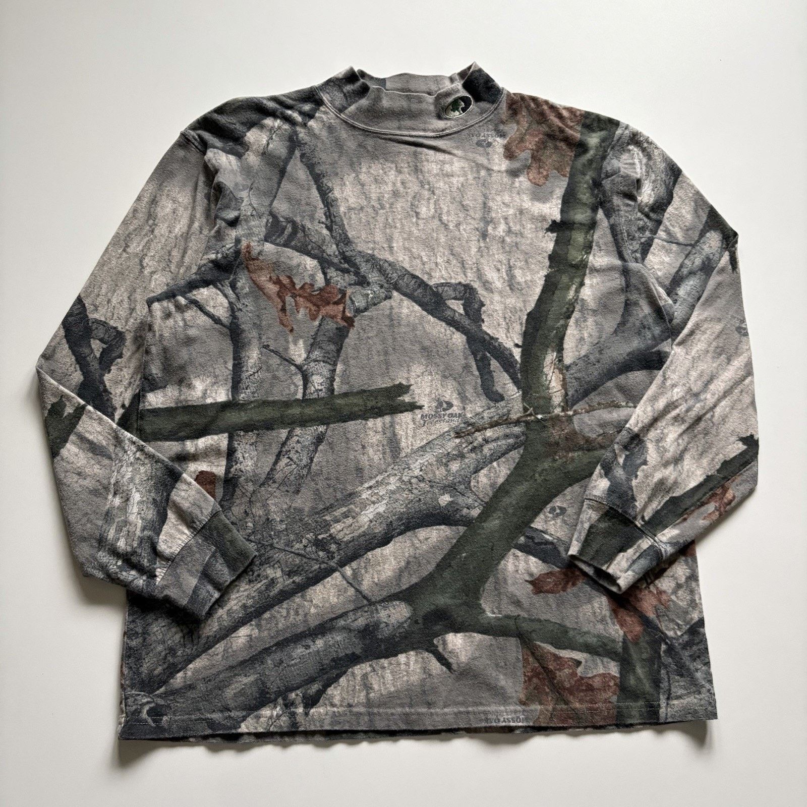 Mossy Oaks × Realtree × Vintage Vintage Mossy Oak Camo Long Sleeve Shirt Medium Mock Neck Size US M / EU 48-50 / 2 - 1 Thumbnail