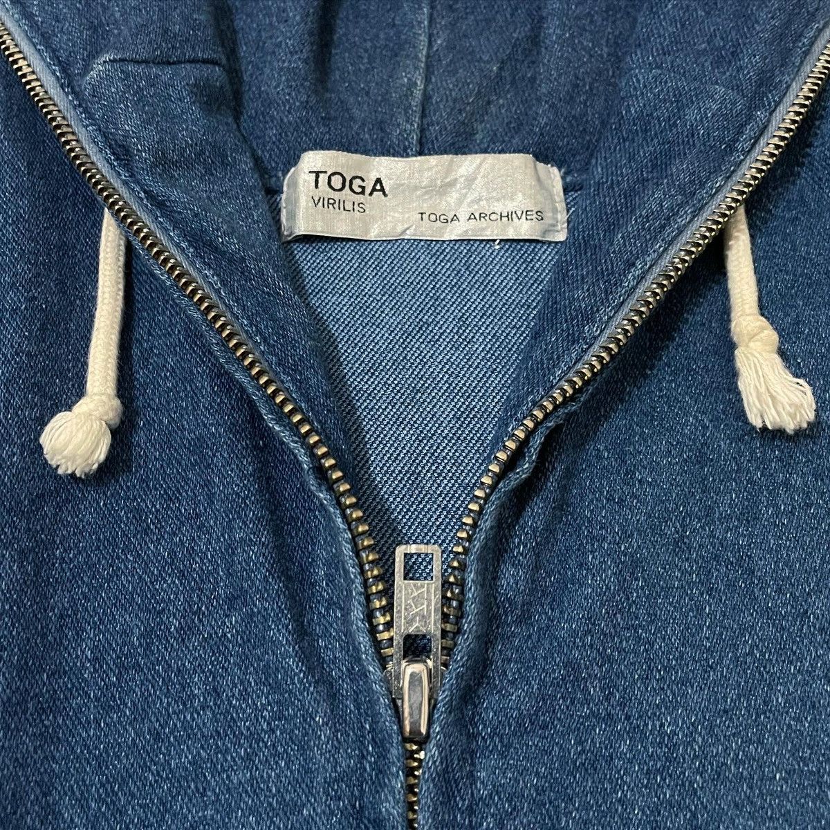 TOGA VIRILIS TOGA VILIRIS Archives Blue Indigo Zip-Up Hoodie Size US M / EU 48-50 / 2 - 6 Thumbnail
