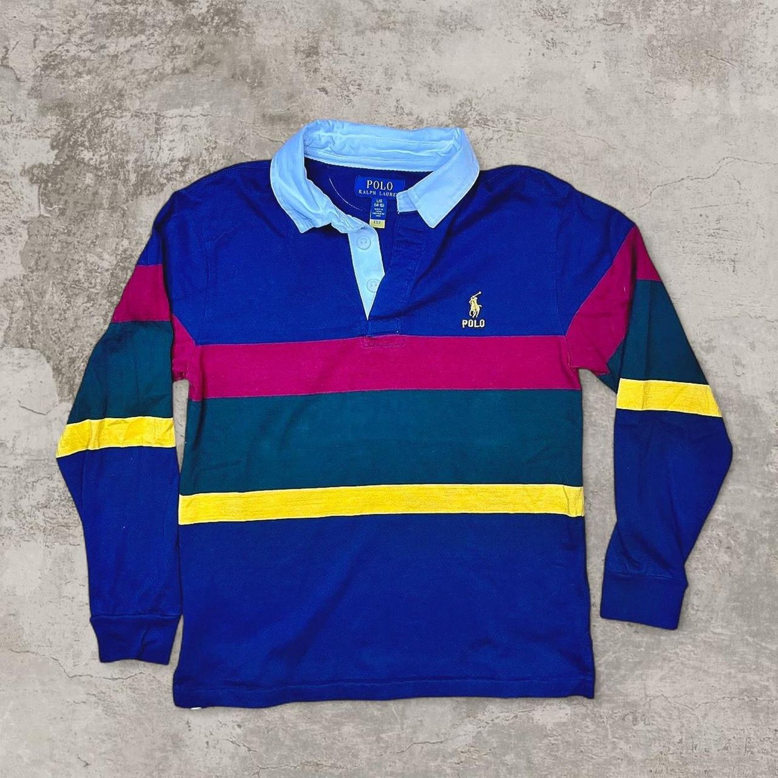 Ralph Lauren Ralph Lauren striped long sleeve rugby polo shirt kids L Size US L / EU 52-54 / 3 - 1 Thumbnail