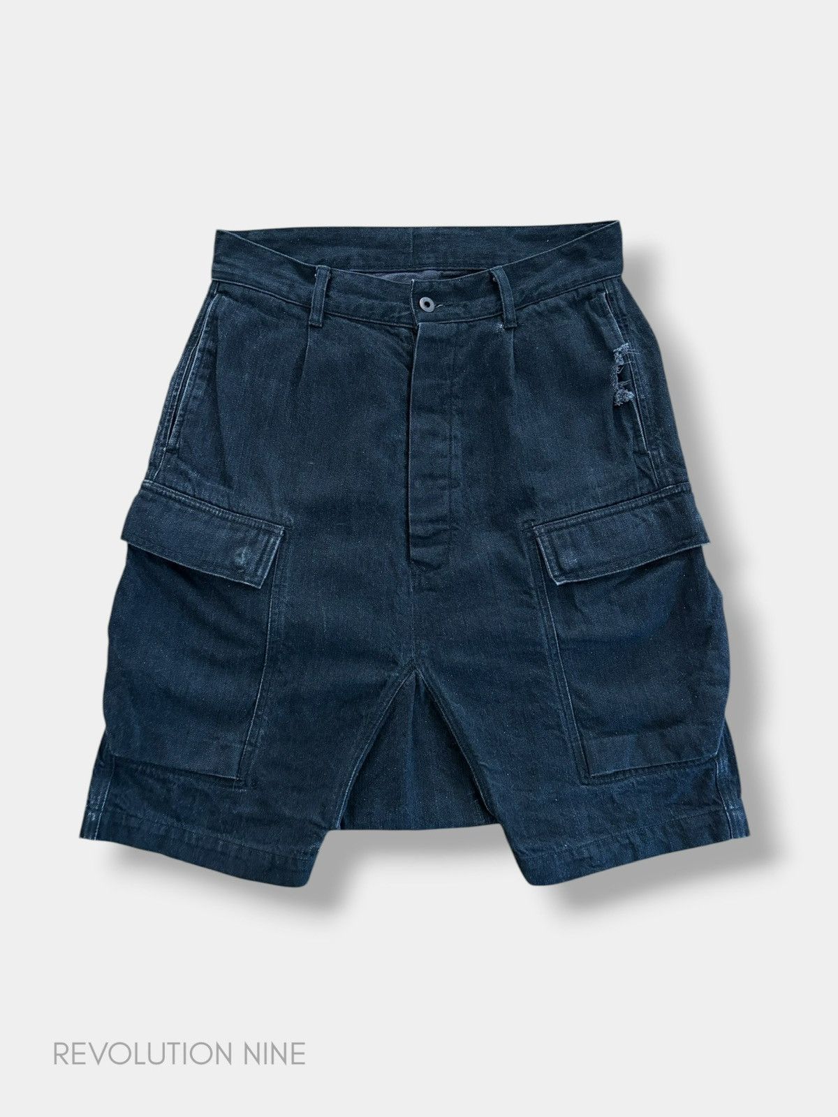 Rick Owens Drkshdw RICK OWENS SAVAGE DENIM JEANS PODS SHORTS PANTS
