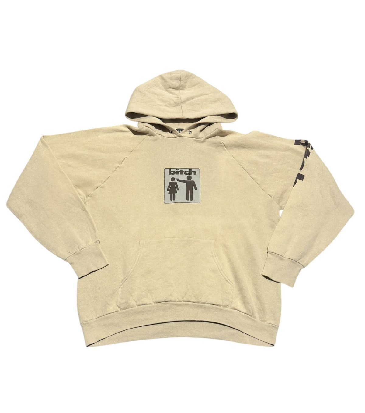 Vintage Vtg 90s Bitch skateboard hoodie Size US M / EU 48-50 / 2 - 1 Thumbnail