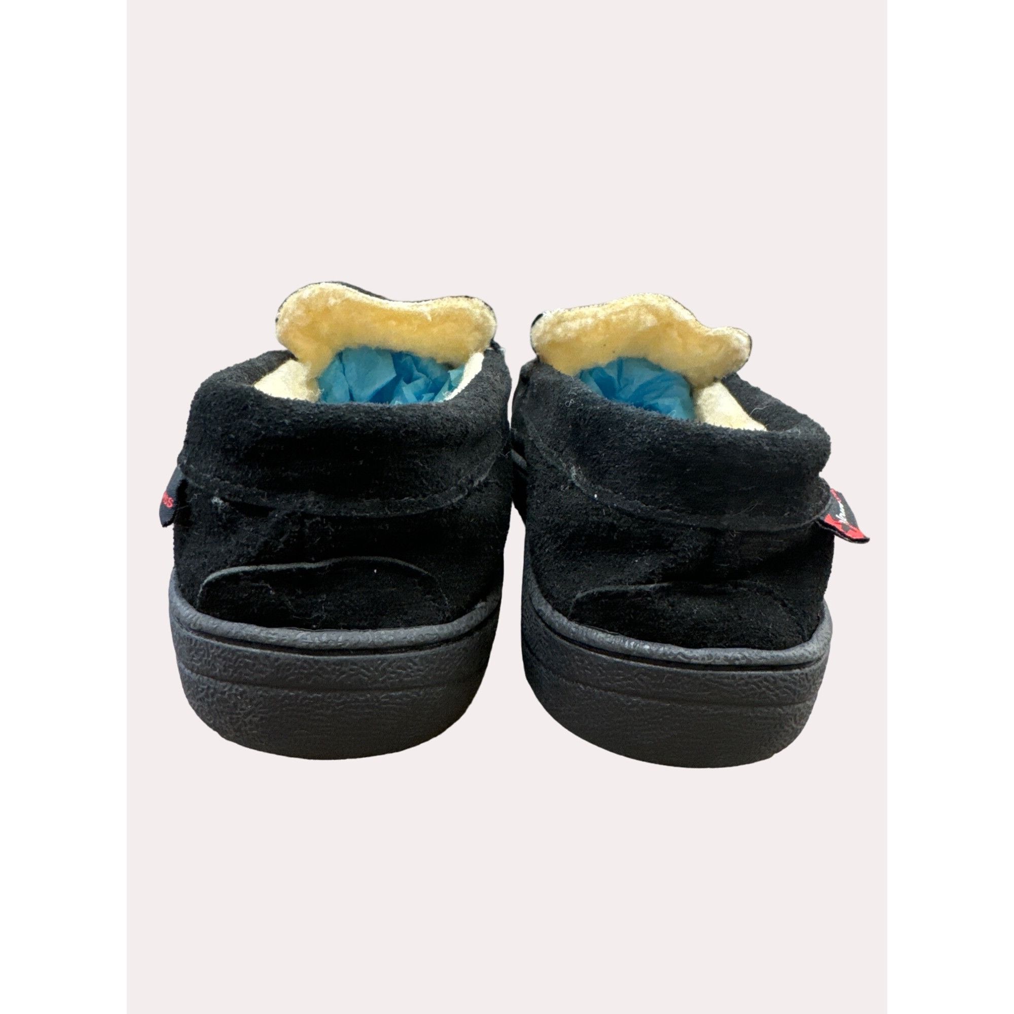 Alpinestars Alpine Swiss men’s Black suede moccasin slip fur lined shoes Size US 9 / EU 42 - 5 Thumbnail