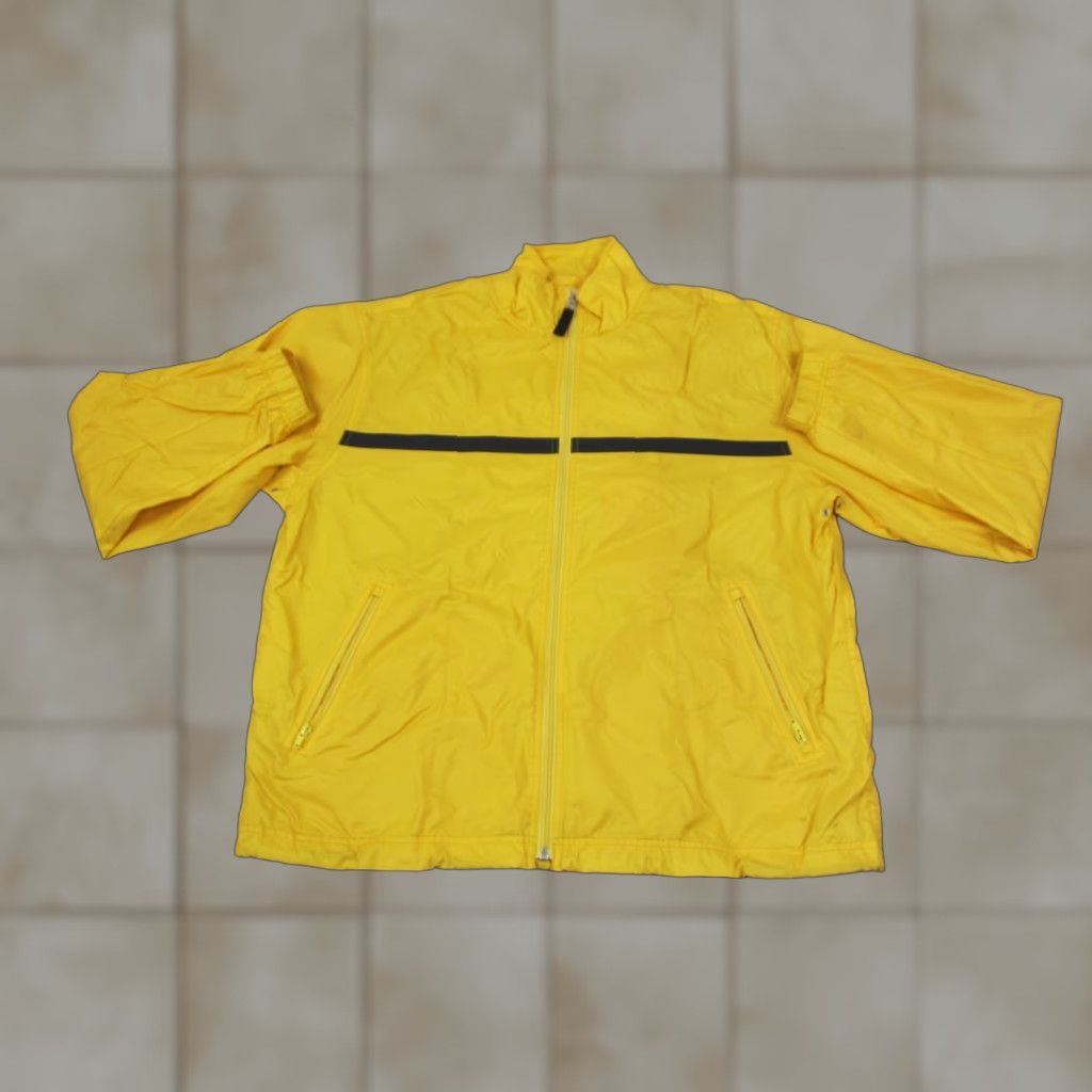 Gap VINTAGE GAP Jacket Mens L Yellow Windbreaker Full Zip Nylon 80s 90s Size US L / EU 52-54 / 3 - 1 Thumbnail