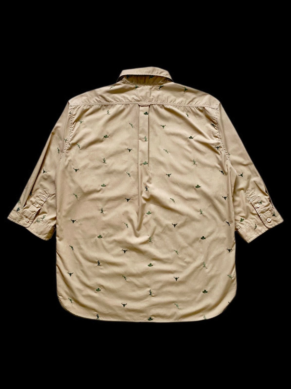 Pherrow's Vintage Pherrow’s Khaki Western-Americana Embroidered Shirt Size US M / EU 48-50 / 2 - 10 Thumbnail