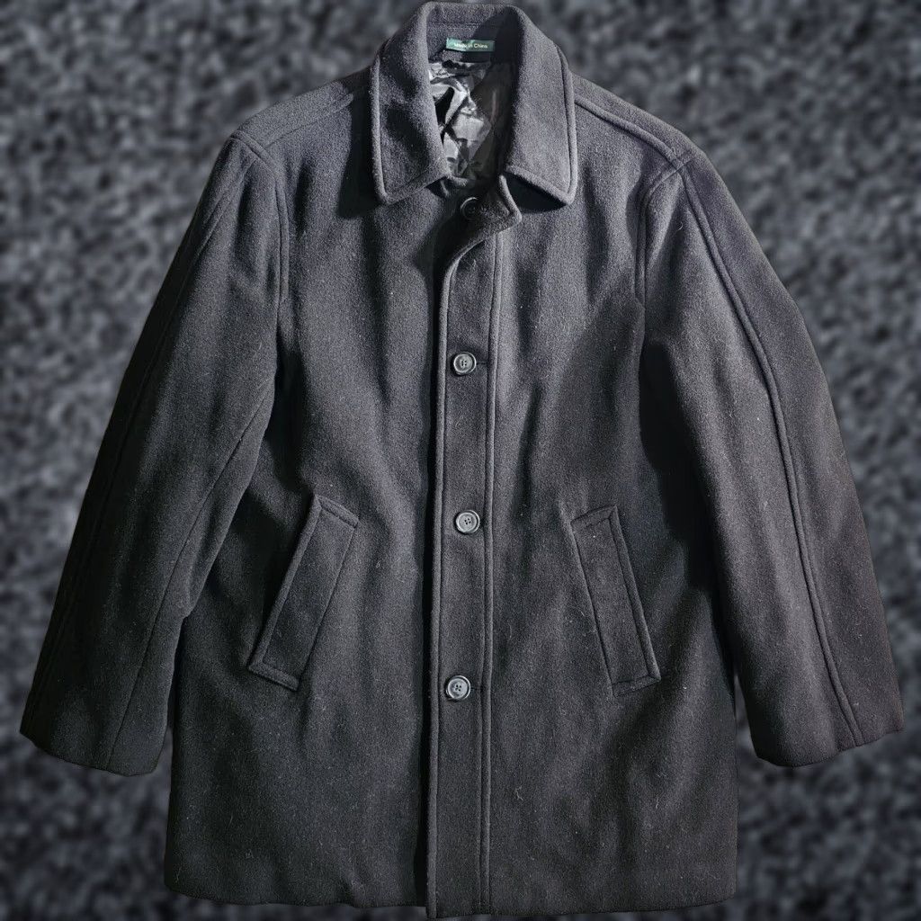 Ralph Lauren VINTAGE Lauren Ralph Lauren Signature Cashmere Blend Single Breasted Overcoat Mens Sz 40S Black” Size US XXS / EU 40 - 1 Thumbnail