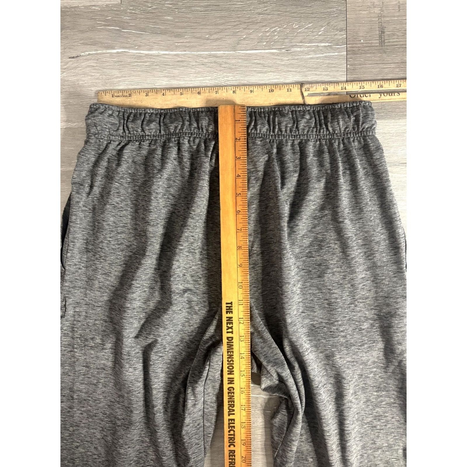 Nike Nike Dri-FIT Jogger Pants Mens Large Gray Jersey Tapered Elastic Waist Pockets Size US L / EU 52-54 / 3 - 6 Thumbnail