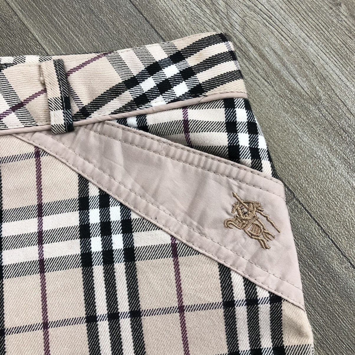 Burberry Vintage Burberry London Blue Label Nova Check Flated Pants Size US 27 - 7 Thumbnail
