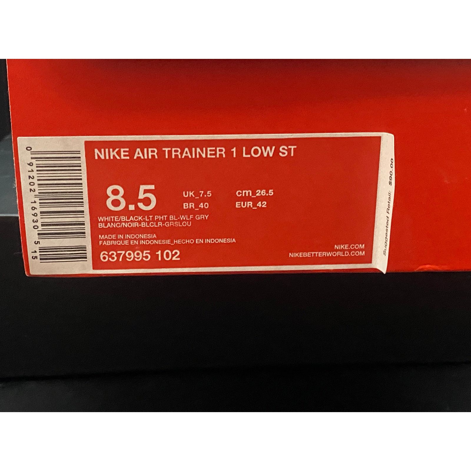 Nike Nike Air Trainer 1 2014 'Black Light Photo Blue' Low ST 8.5 Size US 8.5 / EU 41-42 - 8 Thumbnail